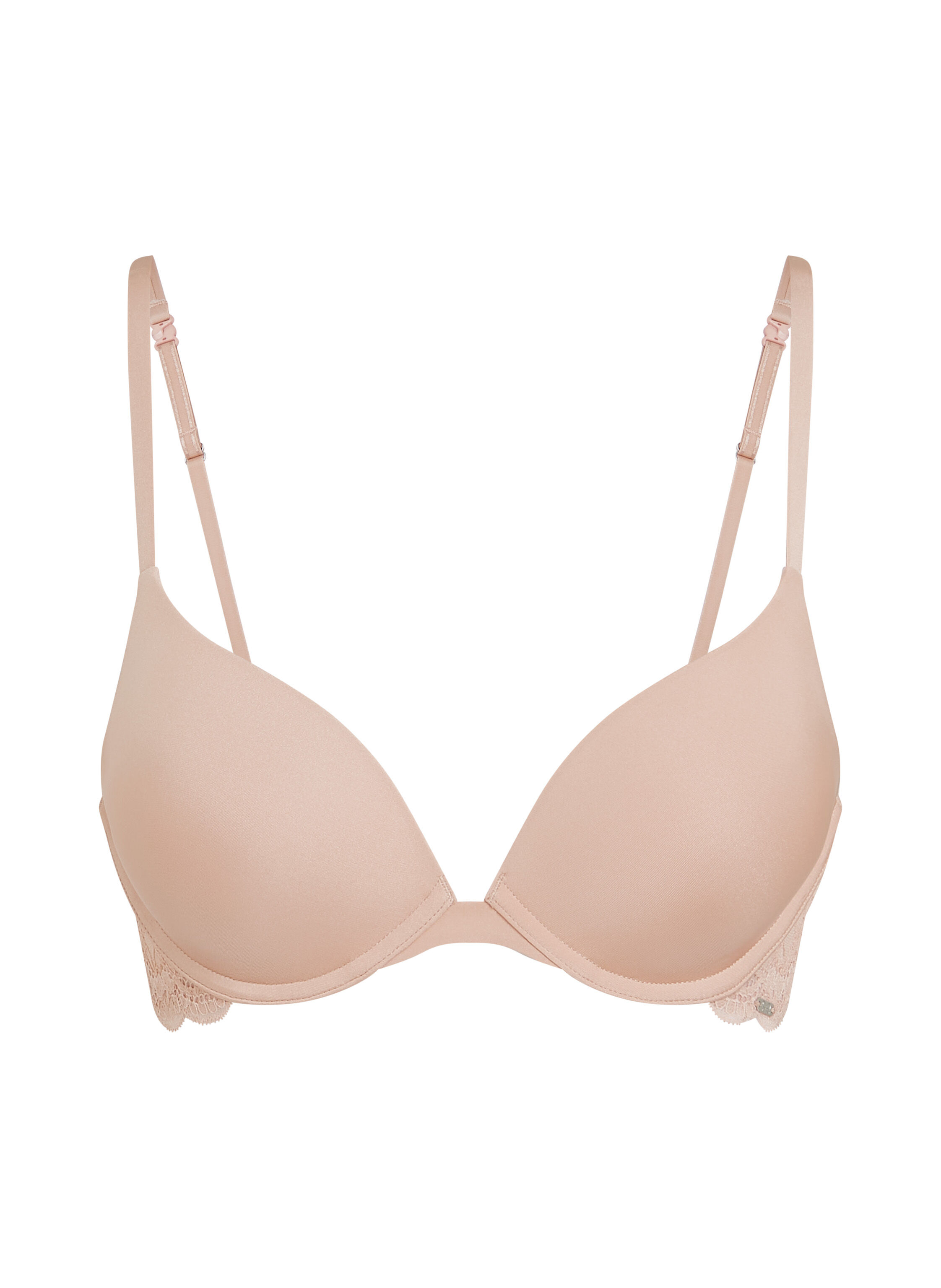 Vattert bh med b&oslash;yle push-up Angie, Beige
