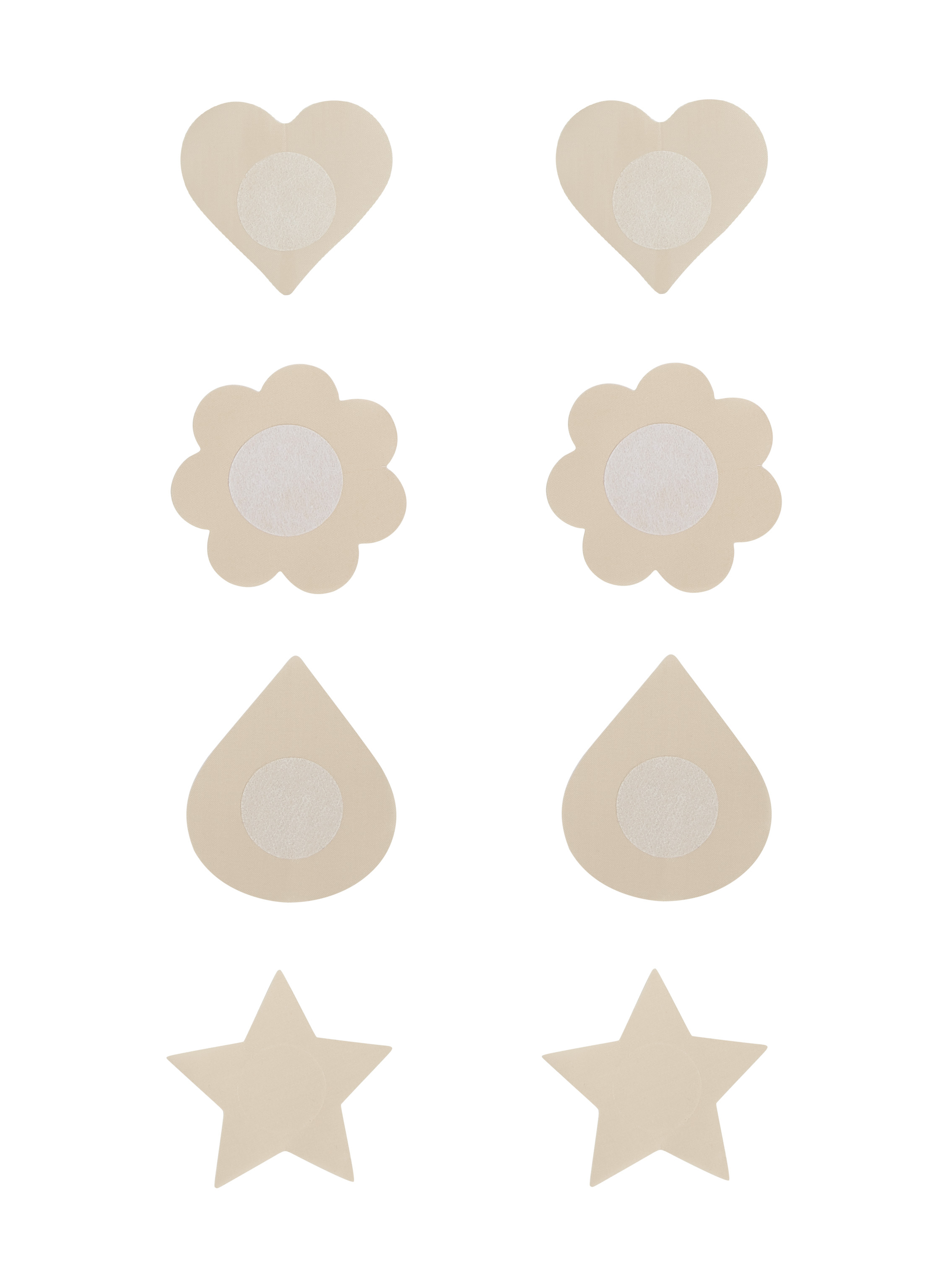 4-pakning Nipple Covers, Beige, main