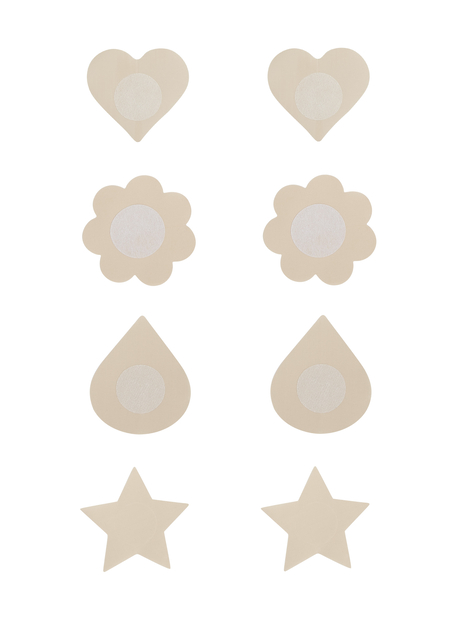 4-pakning Nipple Covers, Beige