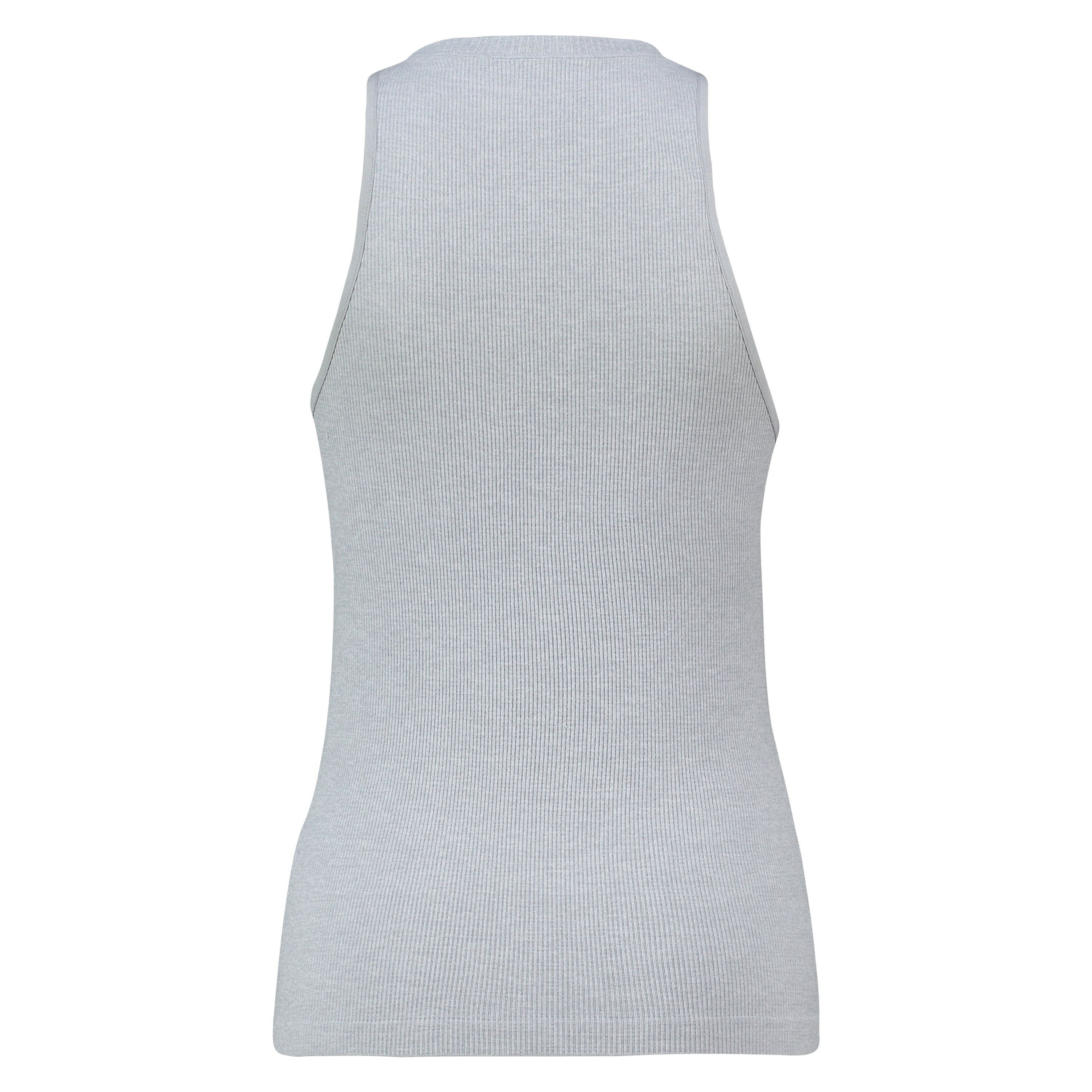 Seamless high neck rib top, Gr&aring;, main