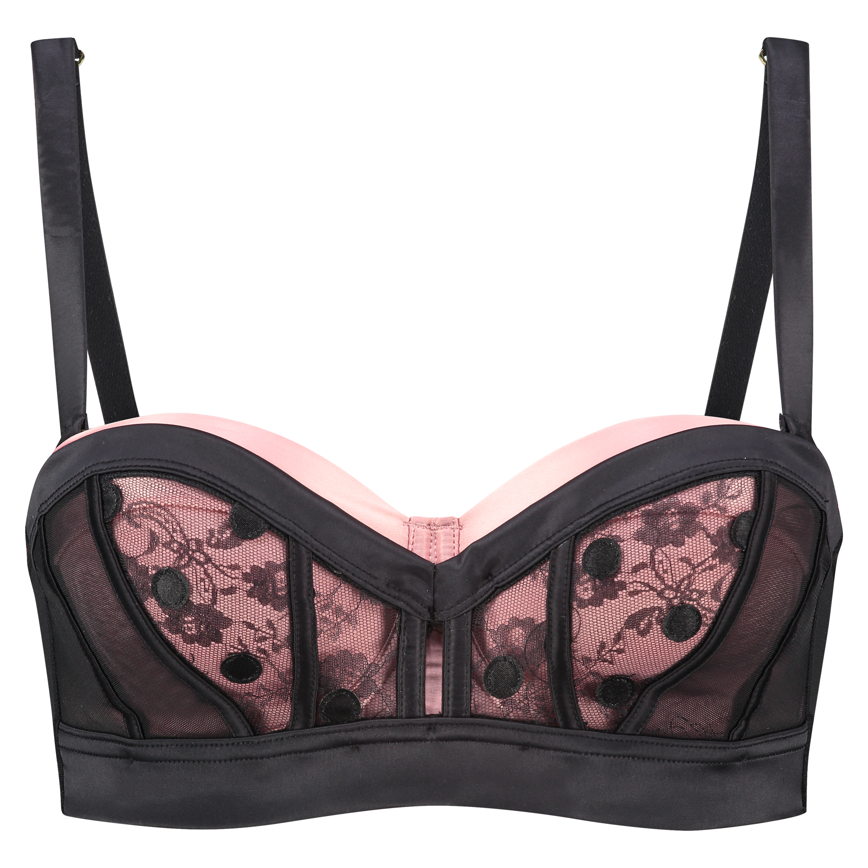 Ann Kathrin Cassia Padded Underwired Strapless Bra, Svart, main