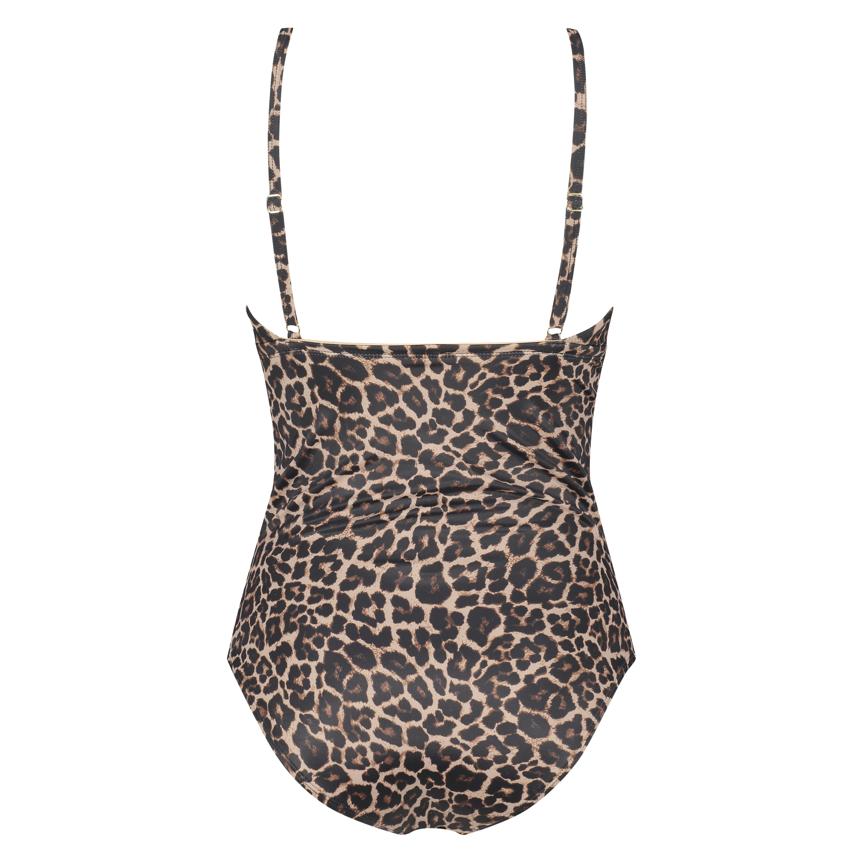 Leopard badedrakt, Beige, main