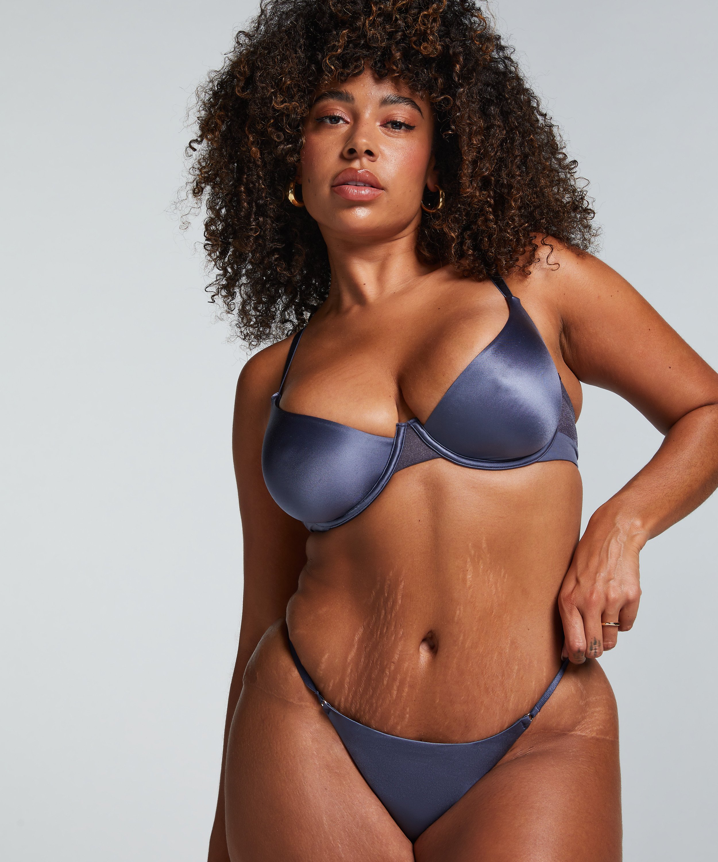 Uvattert bh med bøyle Blaze, Grå, main