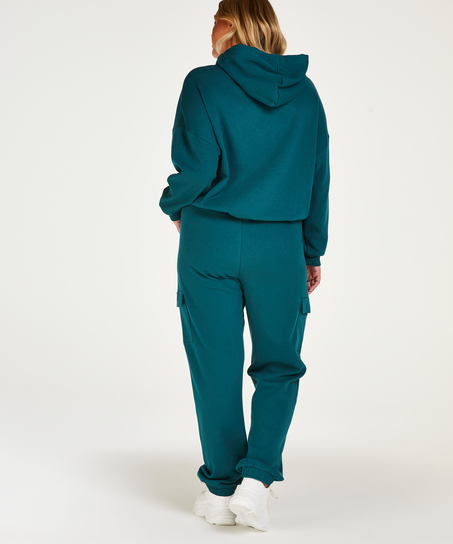 Longsleeved Hoodie, Bl&aring;