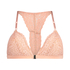 Rose polstret triangle-bralette, Rosa