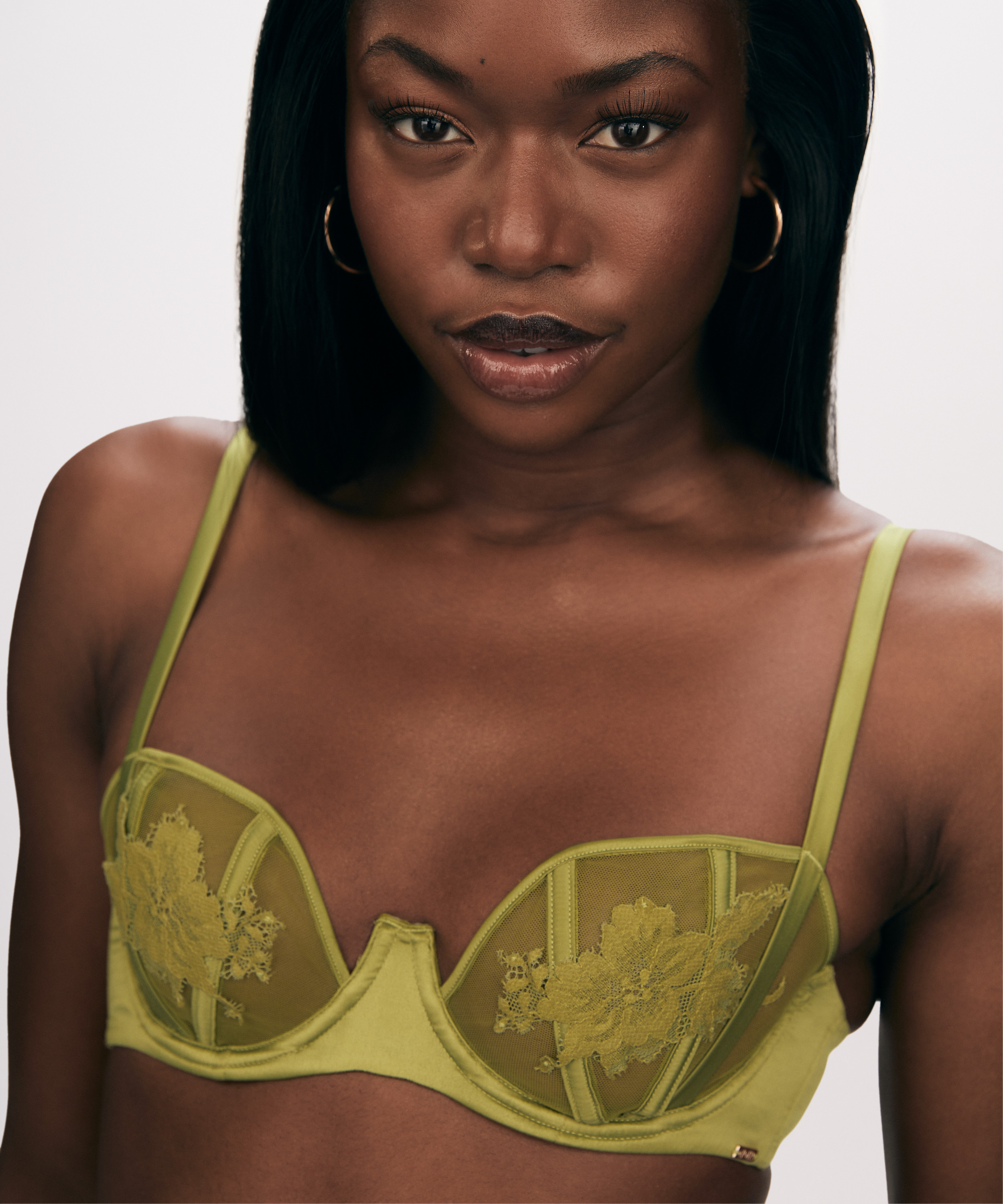 Upolstret BH med bøyle Ember, Grønn, main