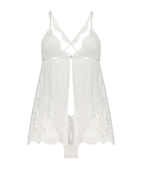 Babydoll Bridal Lace, Hvit