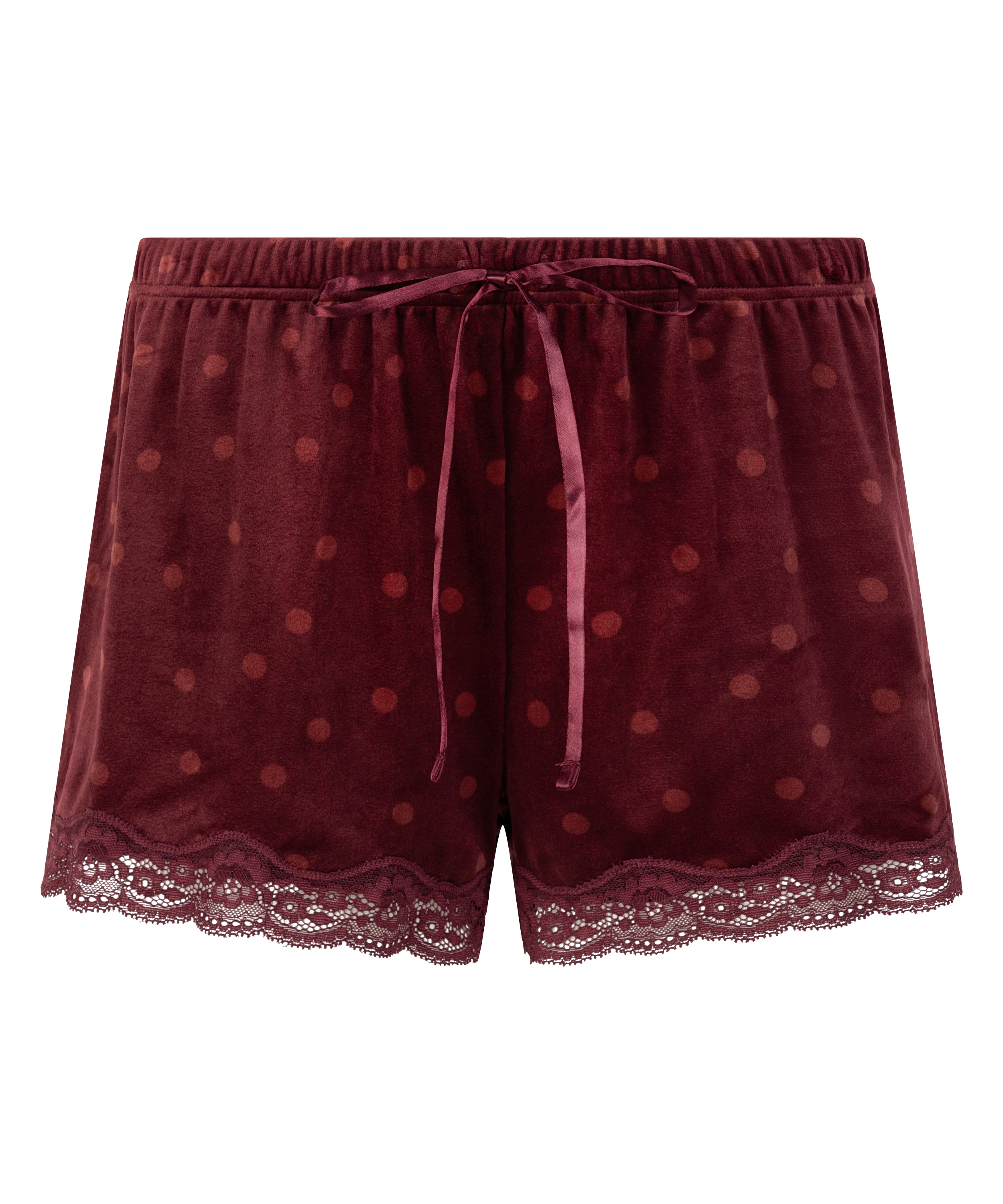 Velvet lace shorts, Lilla, main