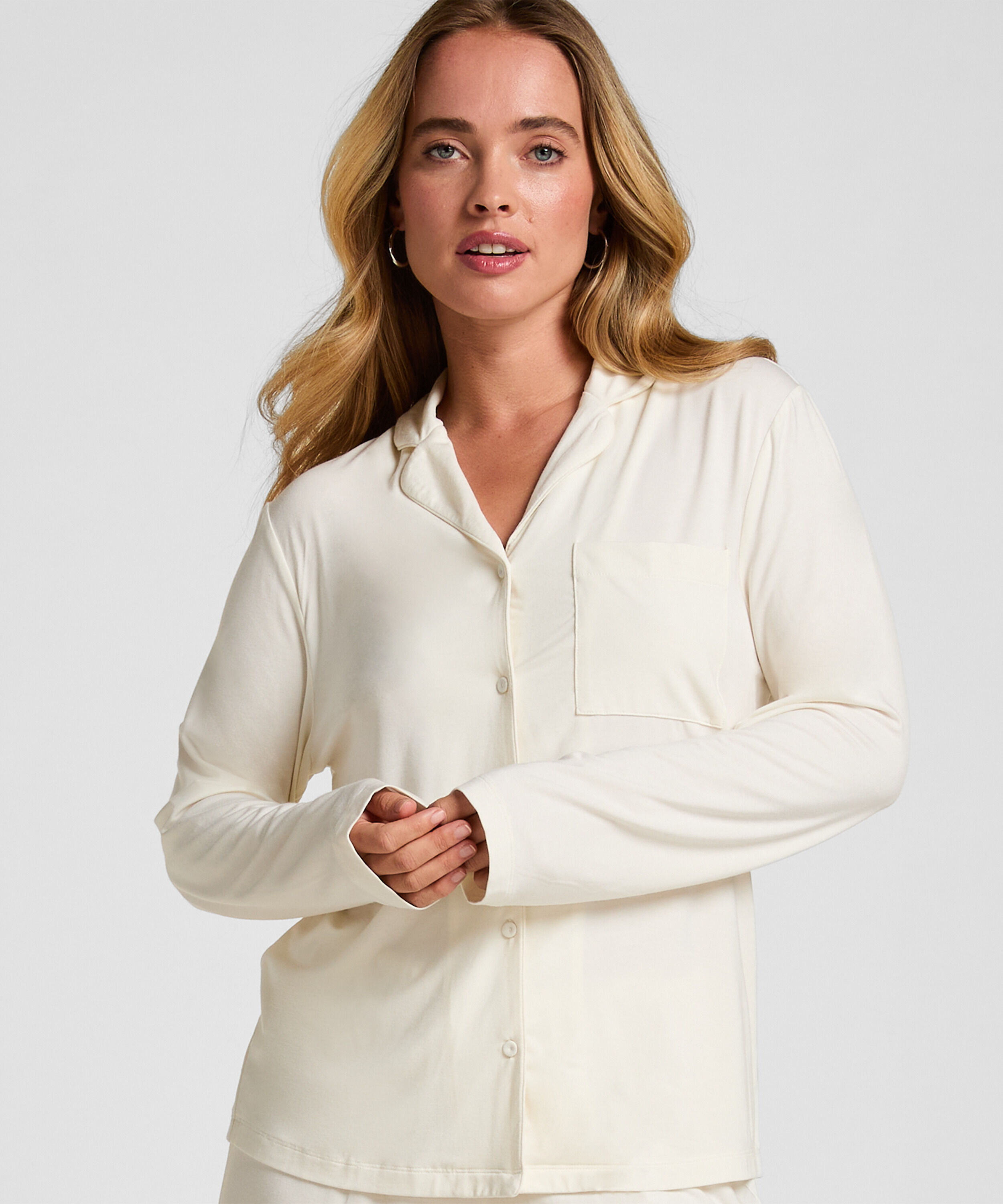 Essential langermet jakke i jerseystoff