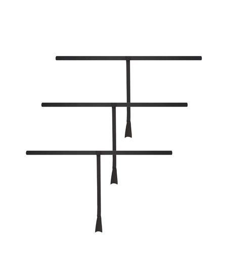 3-pakning Invisible g-streng, Svart