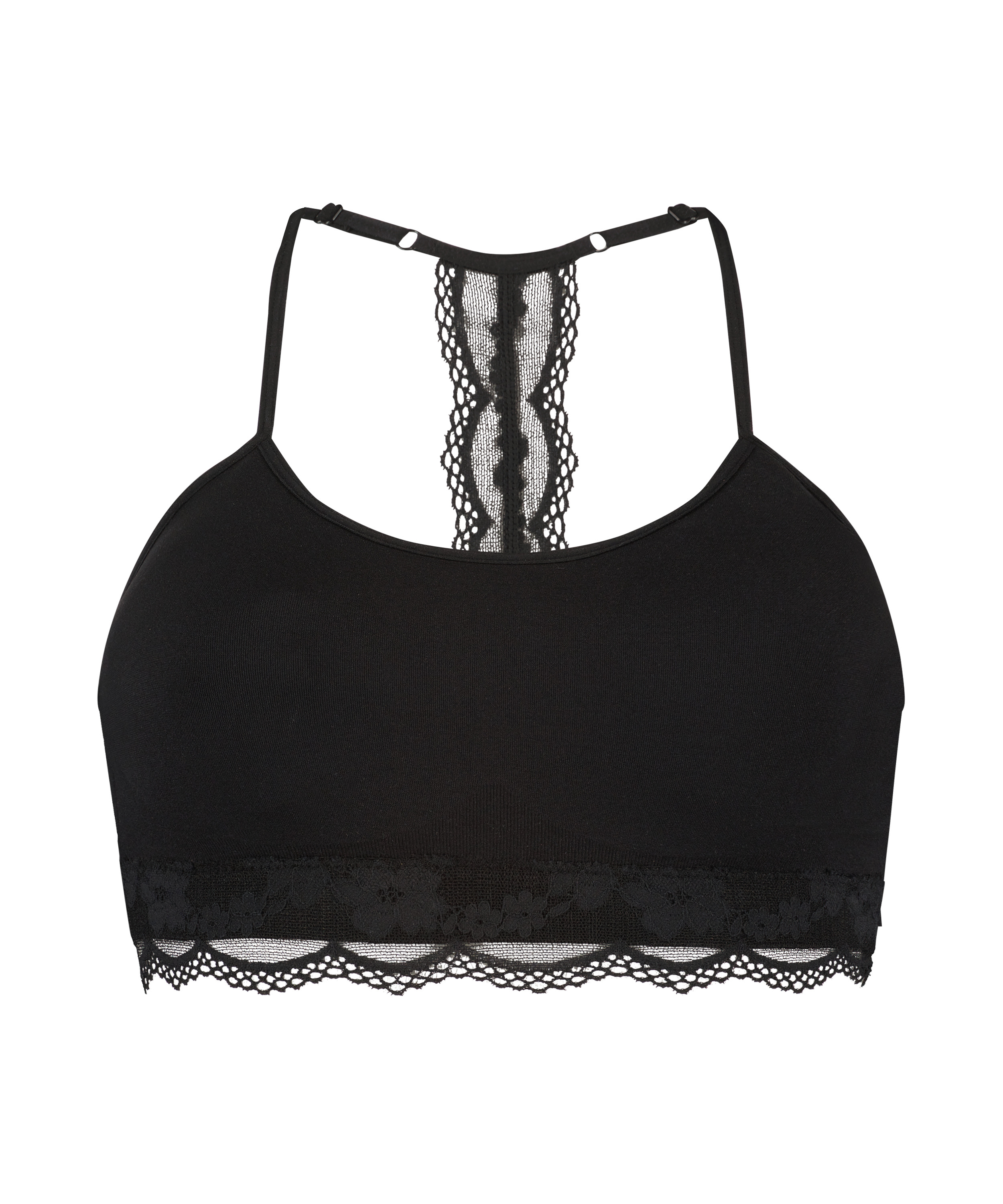 Marine sømløs bralette, Svart, main