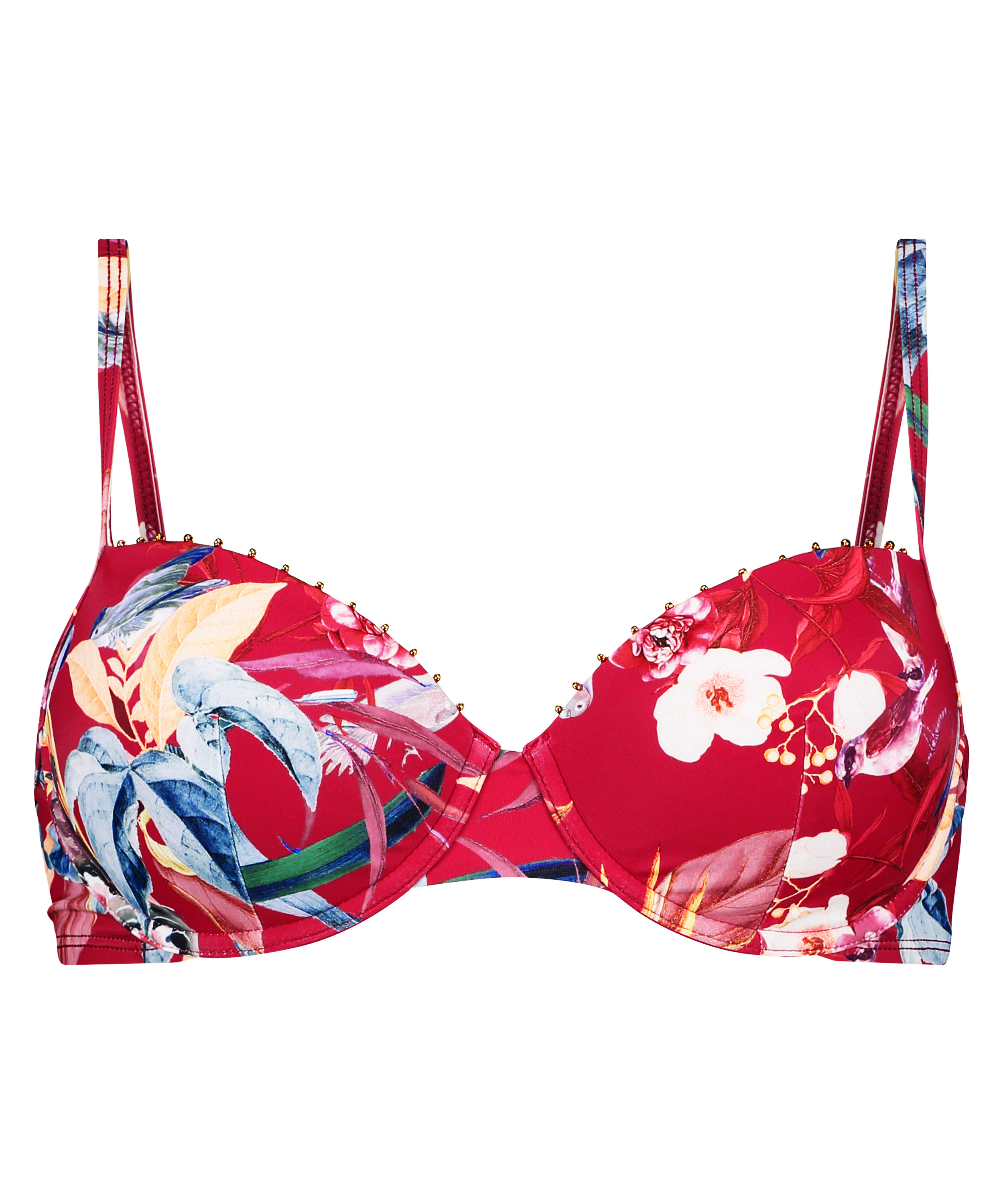 Giselle Padded Underwired Bikini Top, Grønn, main