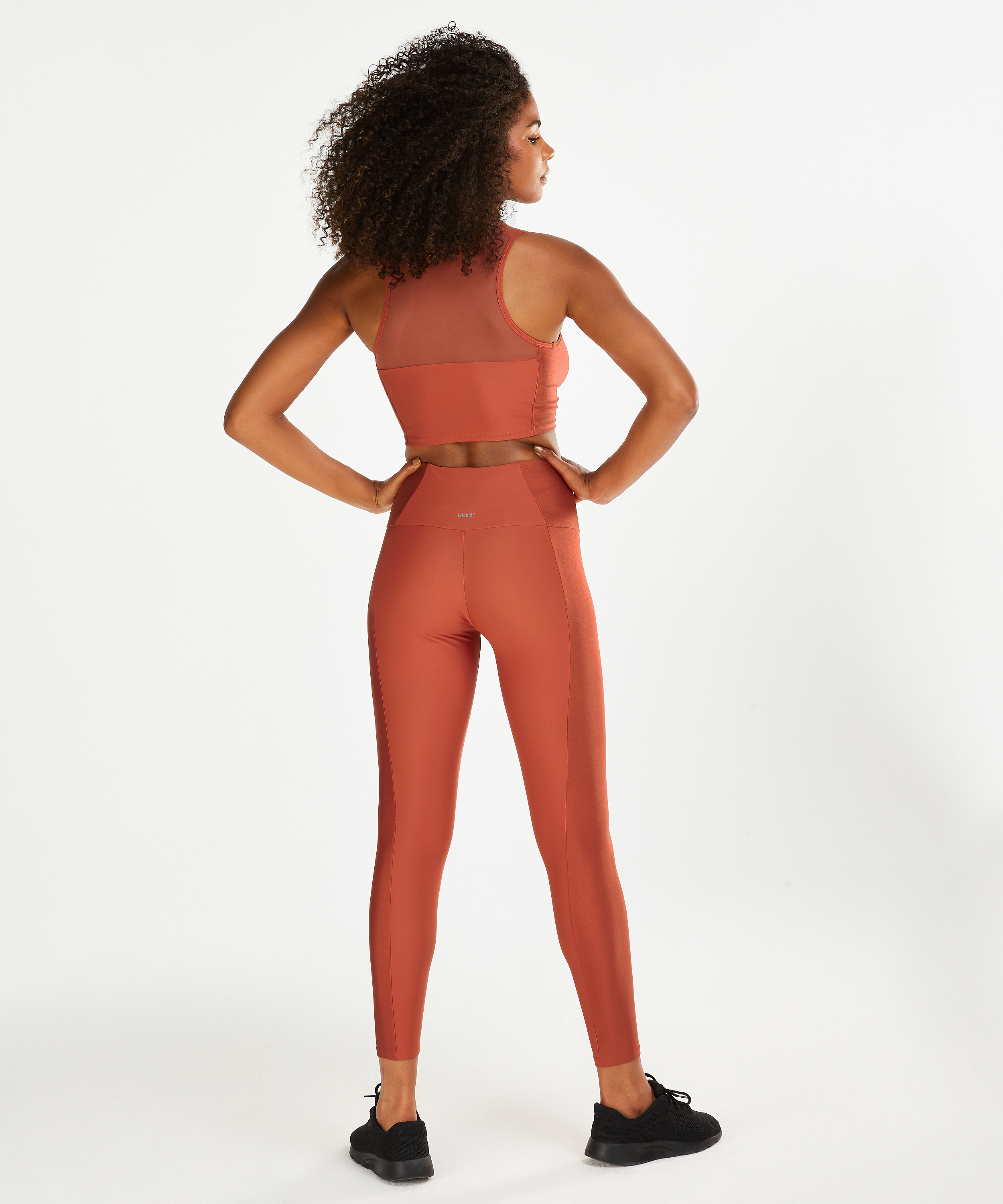 HKMX Shine on cropped sportstanktopp, Brun, main