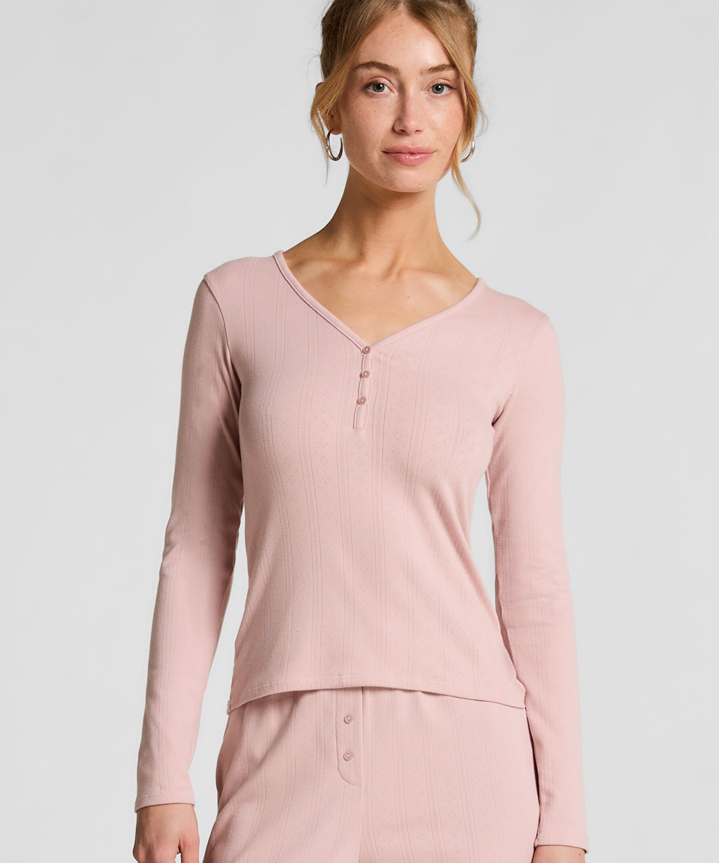 Pysjamatopp Henley, Rosa