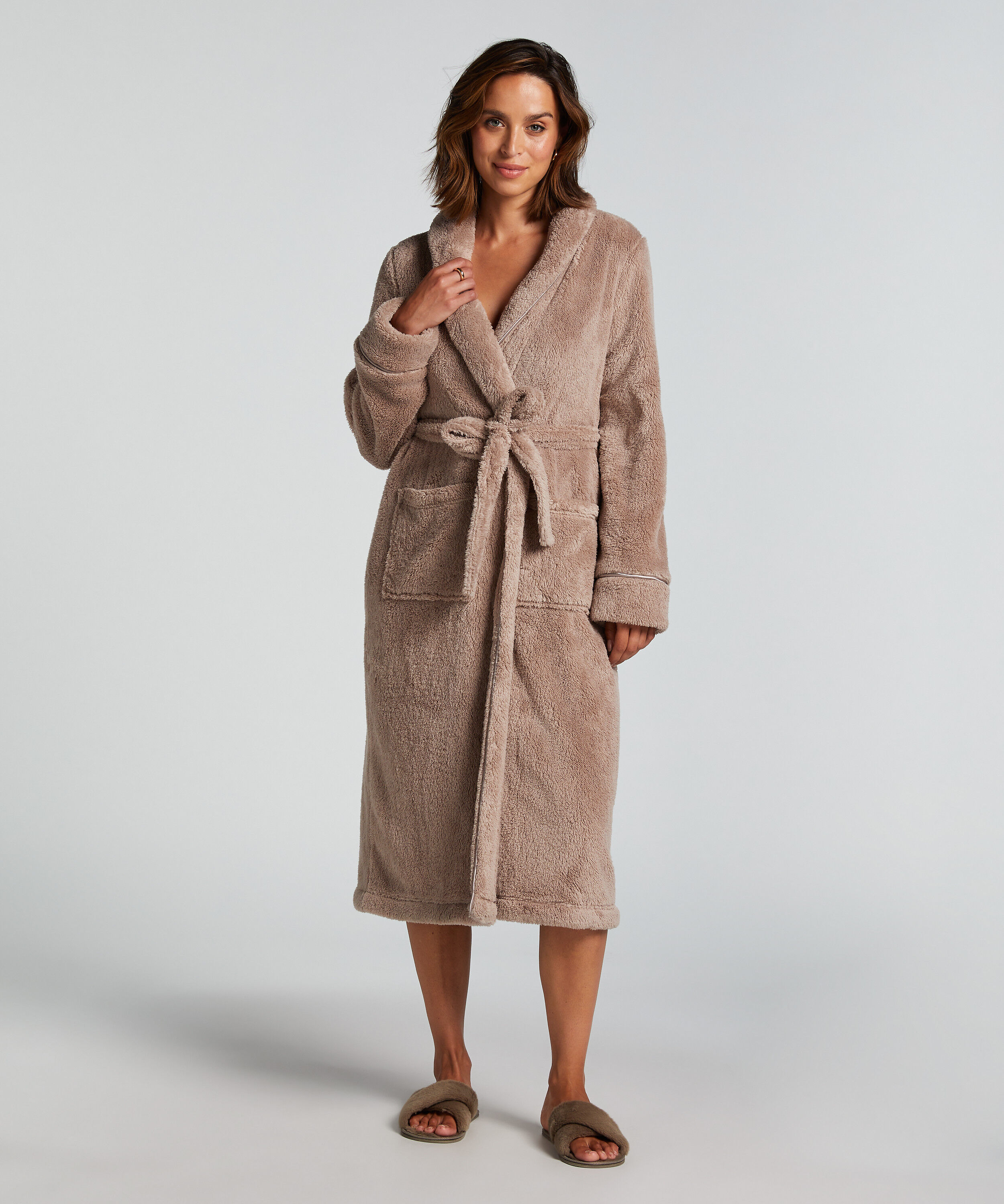 Badekåpe Fleece, Beige