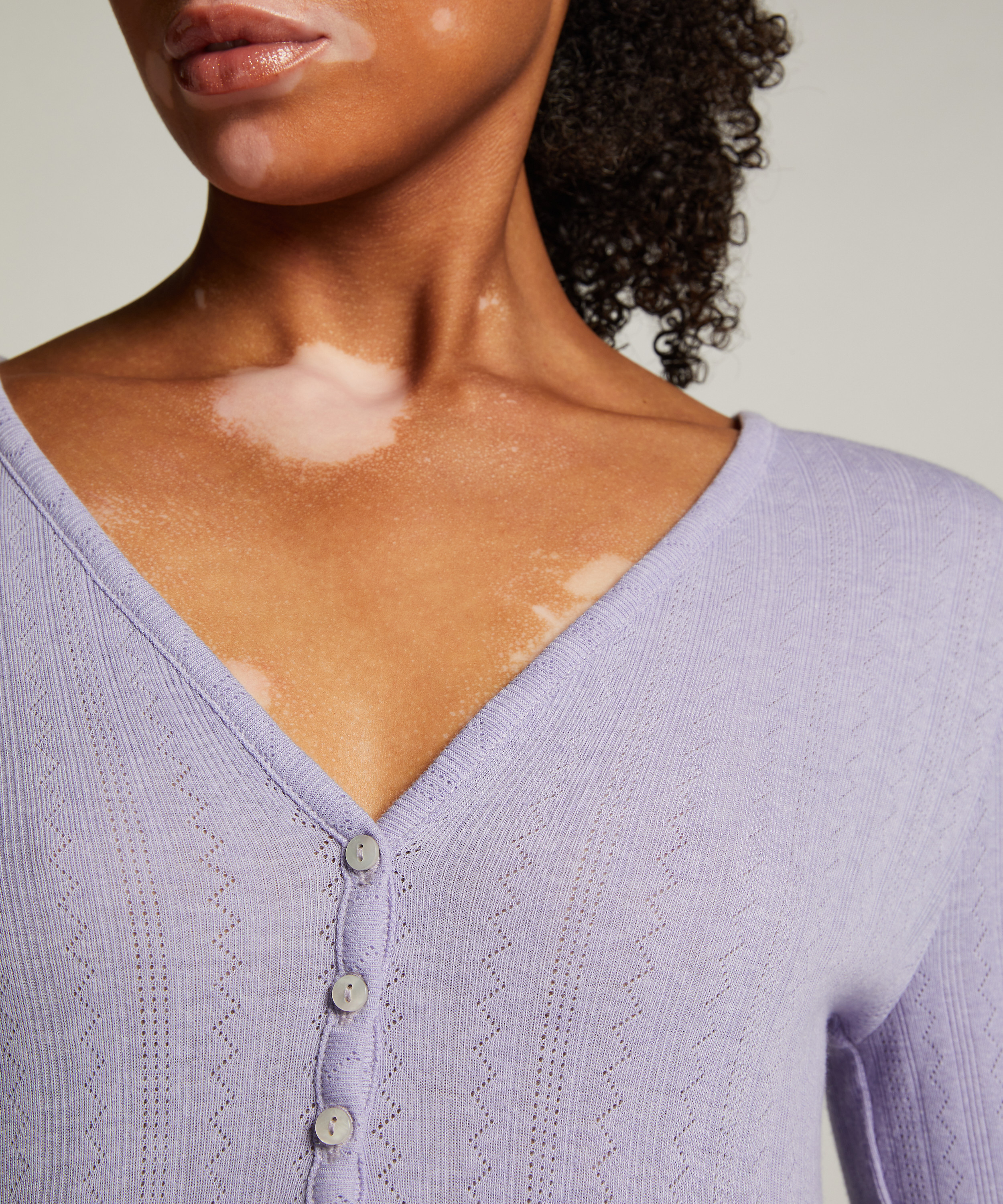 Pysjamatopp Henley, Lilla, main