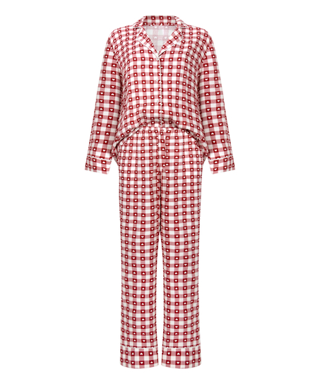 Pyjamassett twill, Rød