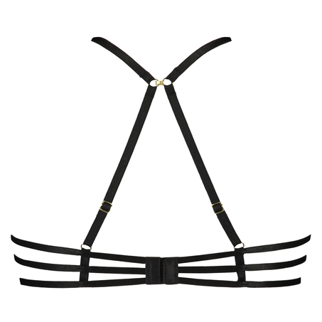 Yuna uforet BH med b&oslash;yle, Svart