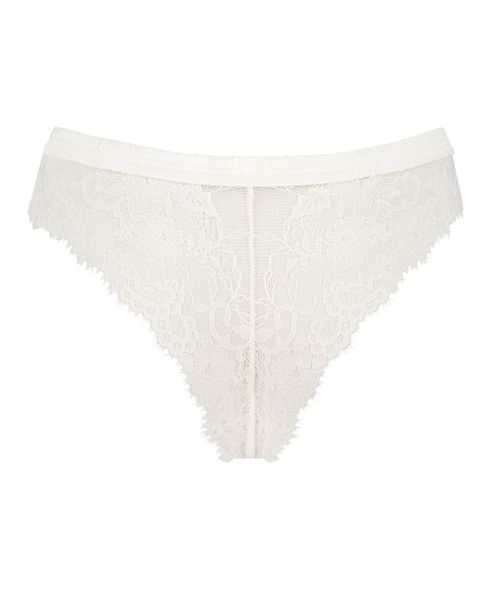 Ivo brasiliansk truse med høy skjæring, Hvit