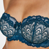 Latrice Padded Strapless Underwired Bra, Blå