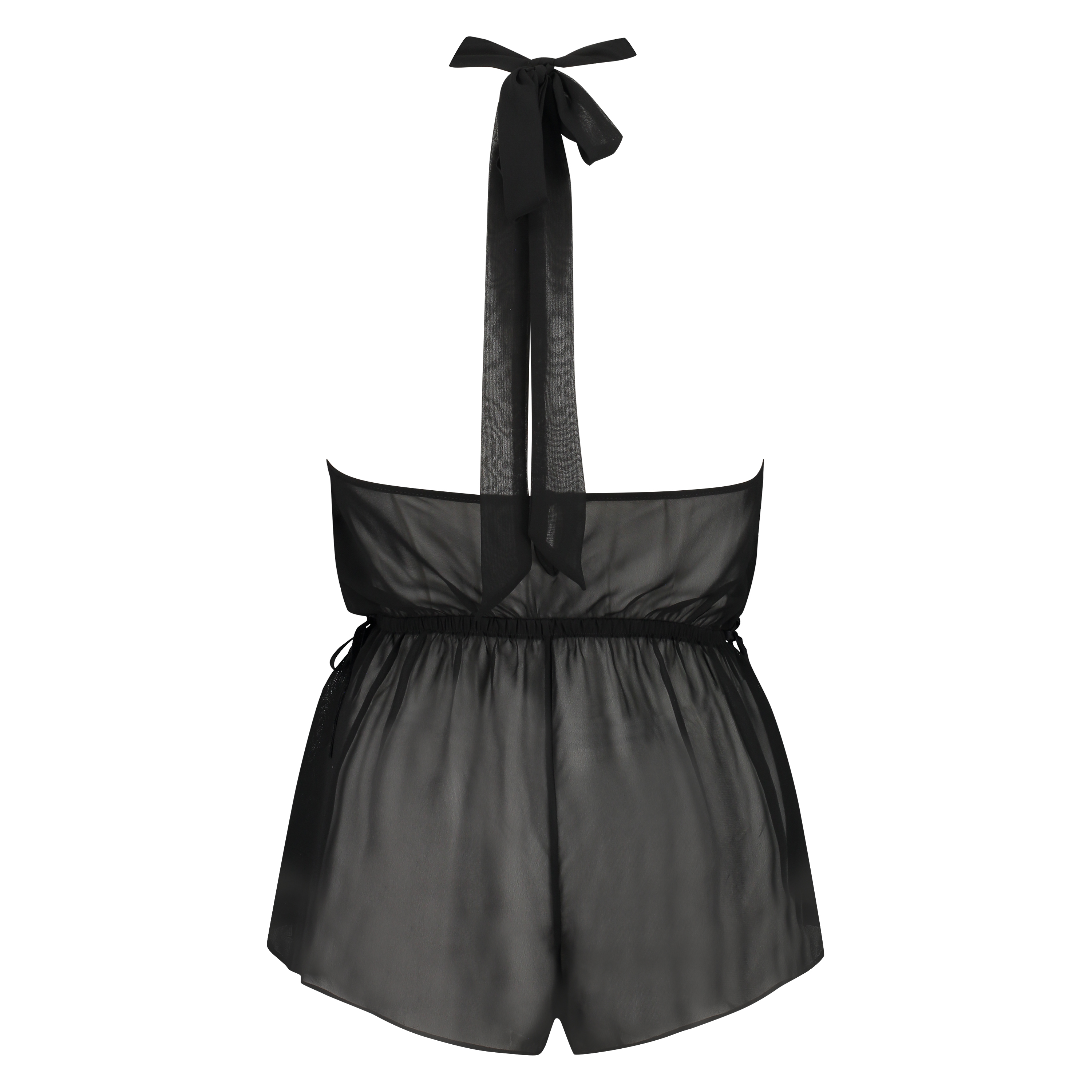 Embroidery playsuit, Svart, main