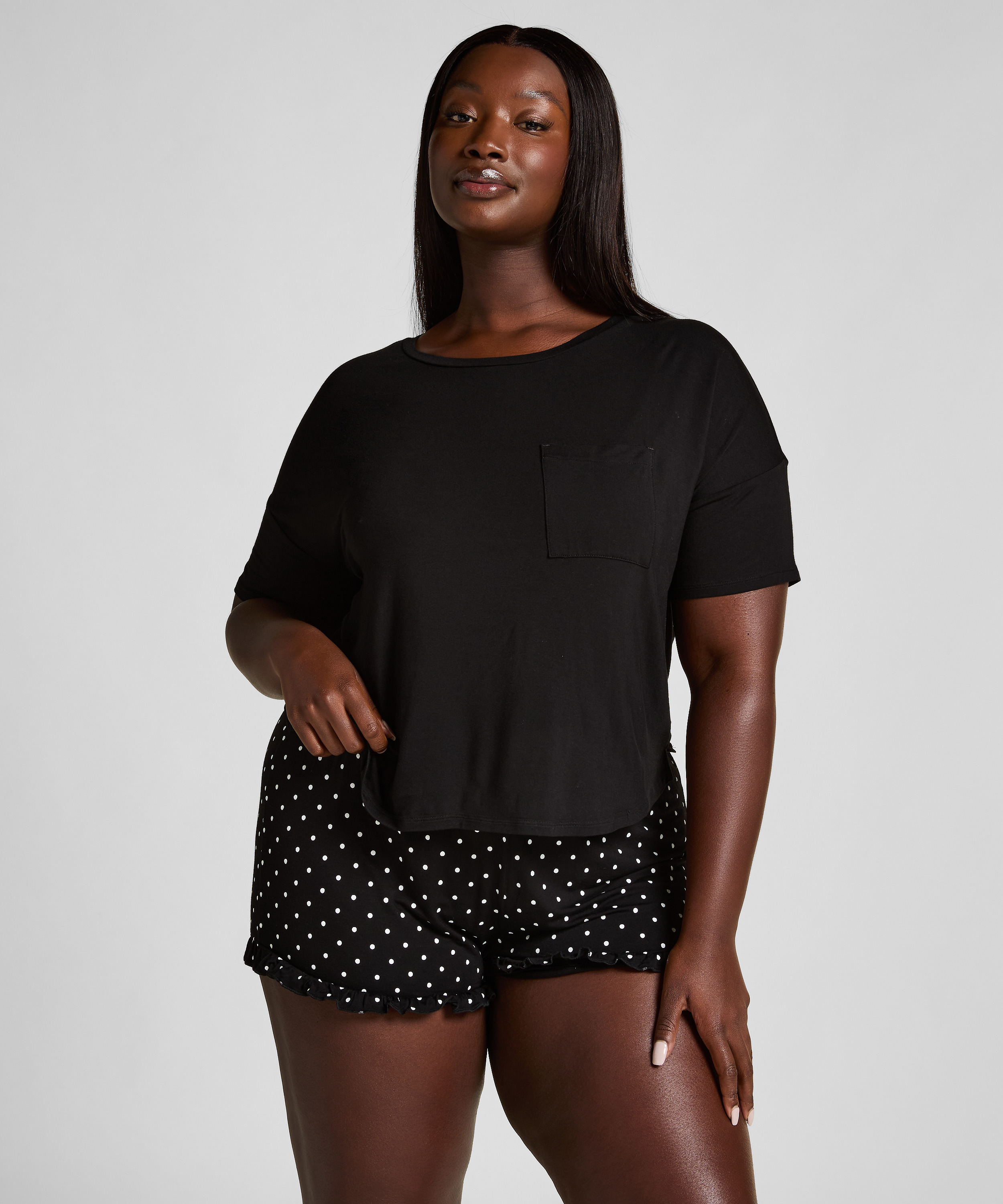 Pyjamasett, Svart, main