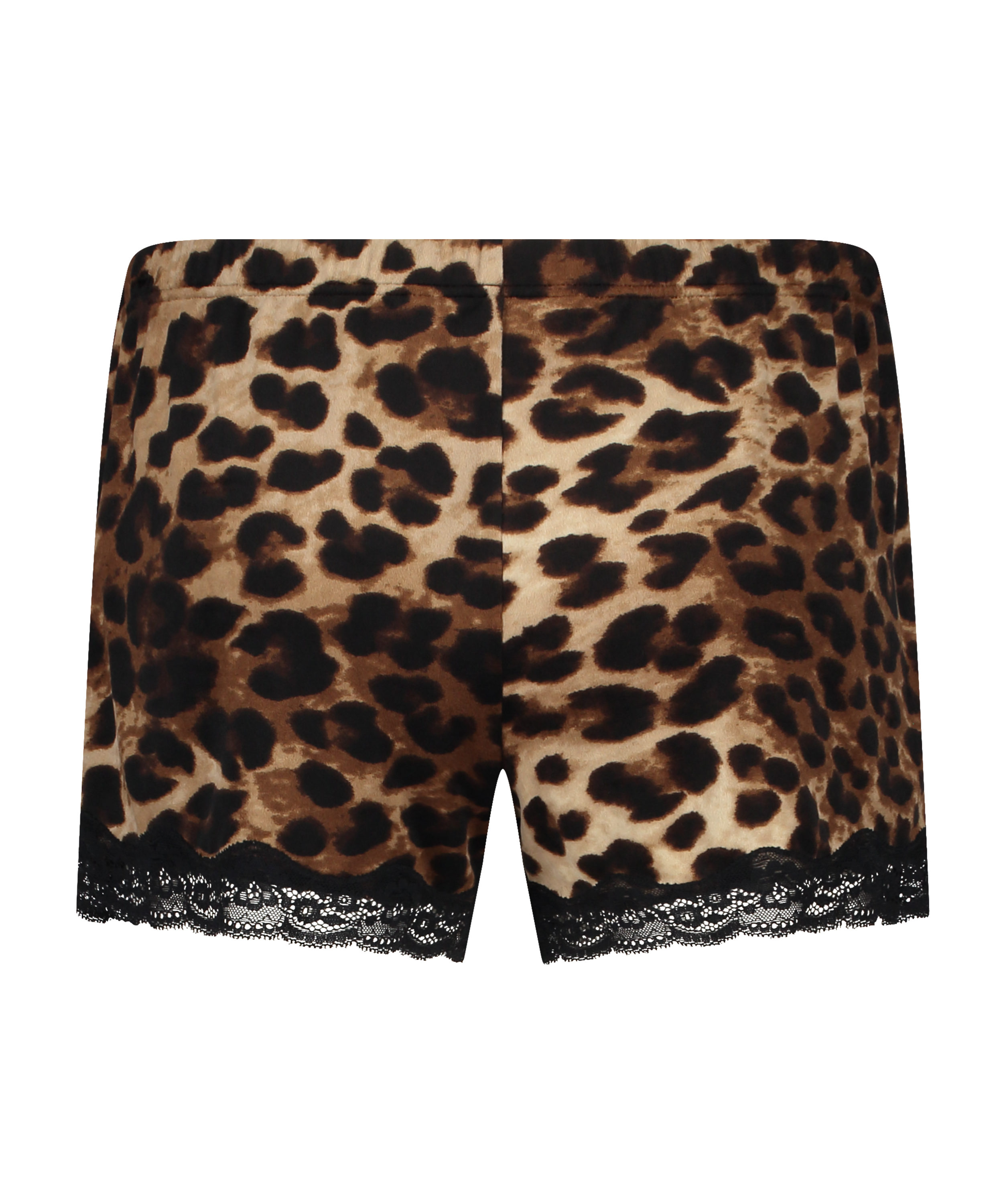 Velvet Shorts Leopard, Svart, main