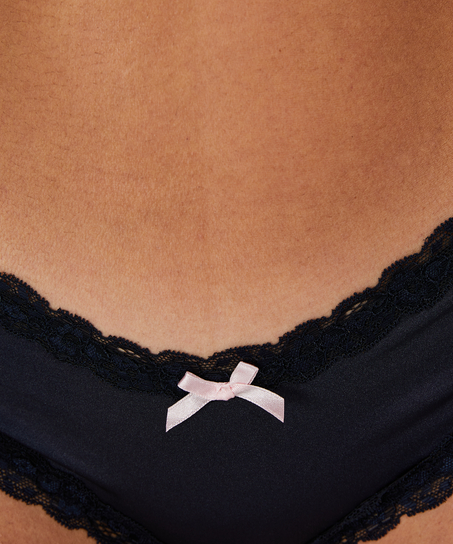 V-formet brasiliansk i mikrofiber, Bl&aring;