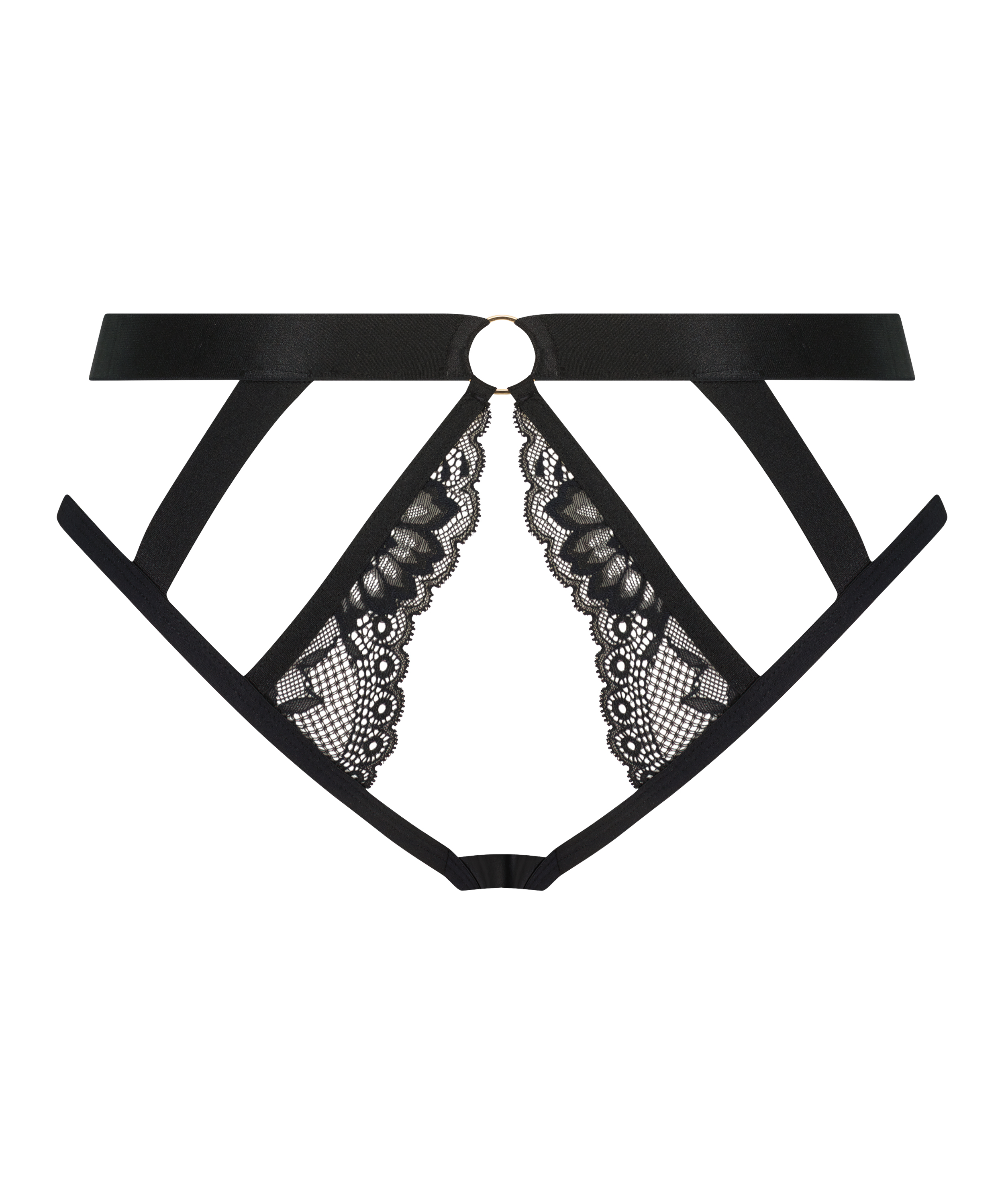 Brasiliansk truse åpent skritt Clementine, Svart, main