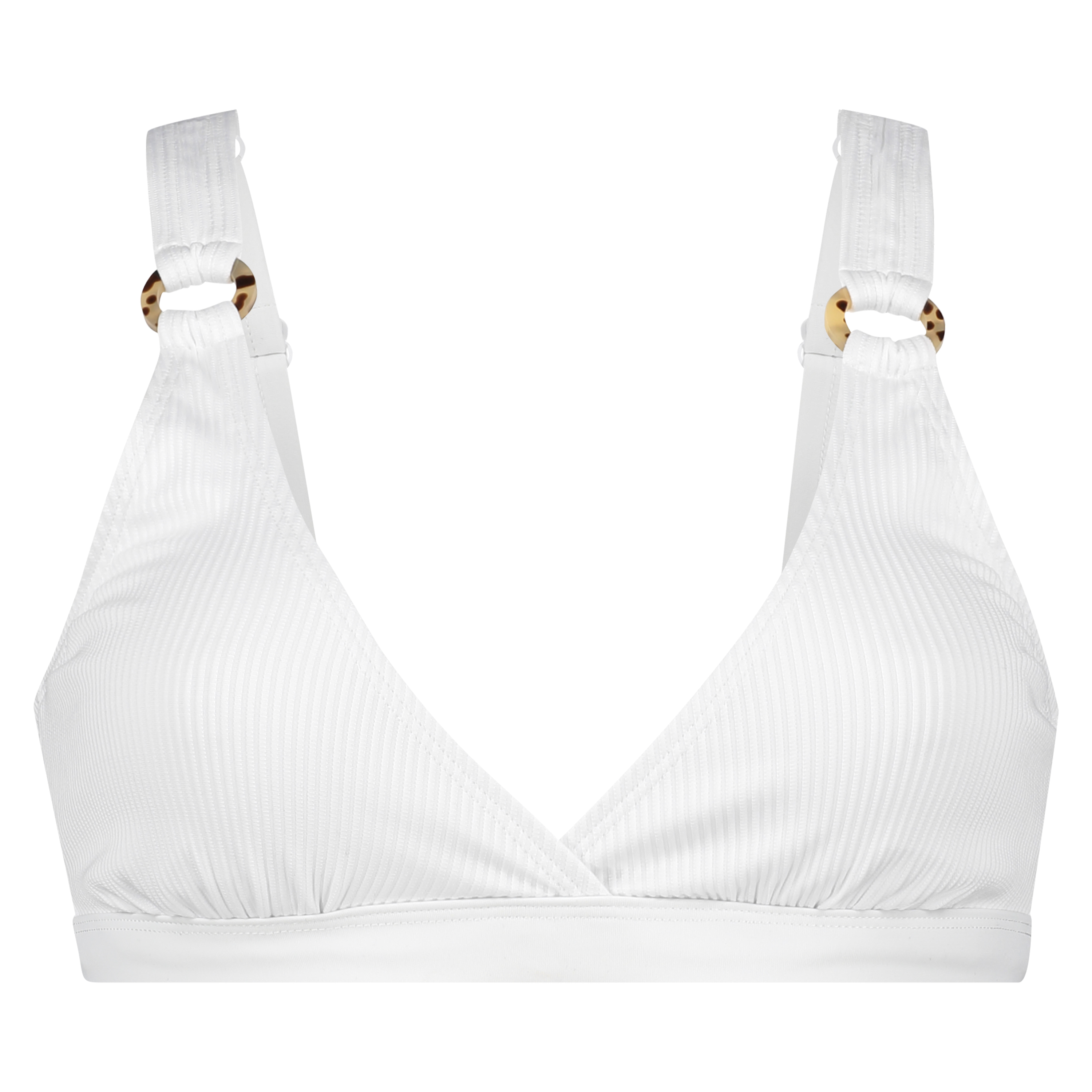 Duran bikini crop-topp, Hvit, main
