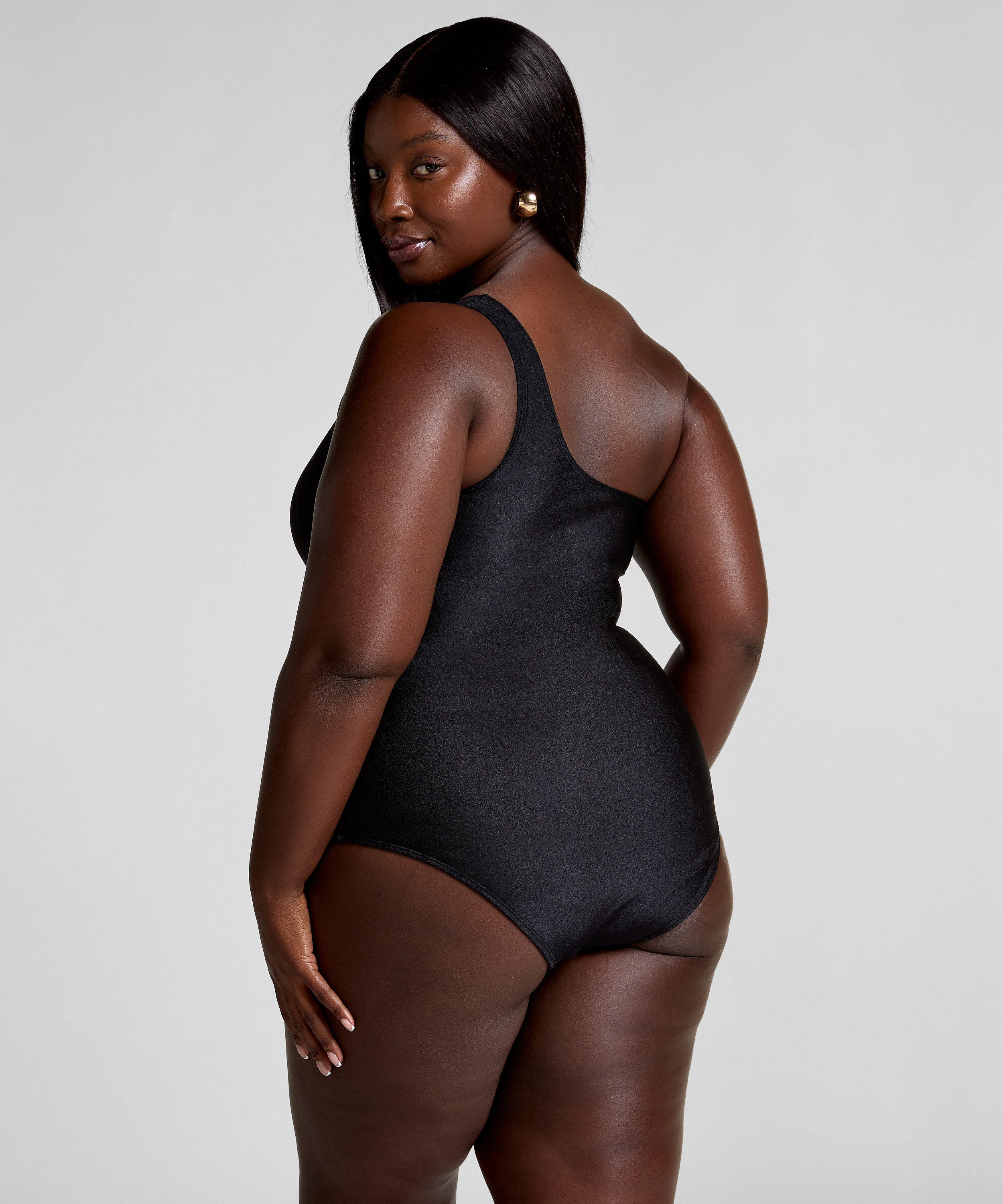 Badedrakt Shaping Shell Mesh, Svart, main