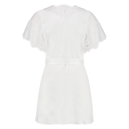 Cap Sleeve kimono, Hvit