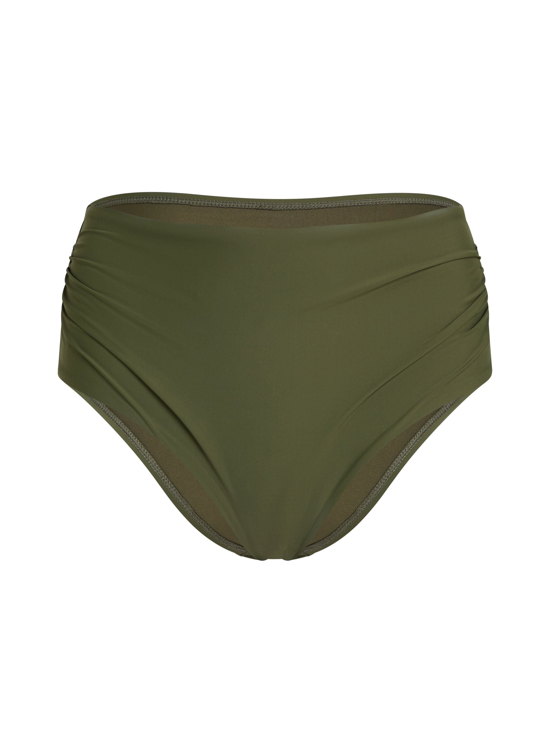 Høytaljede Cheeky Shaping Bikini-Bunn Luna, Grønn