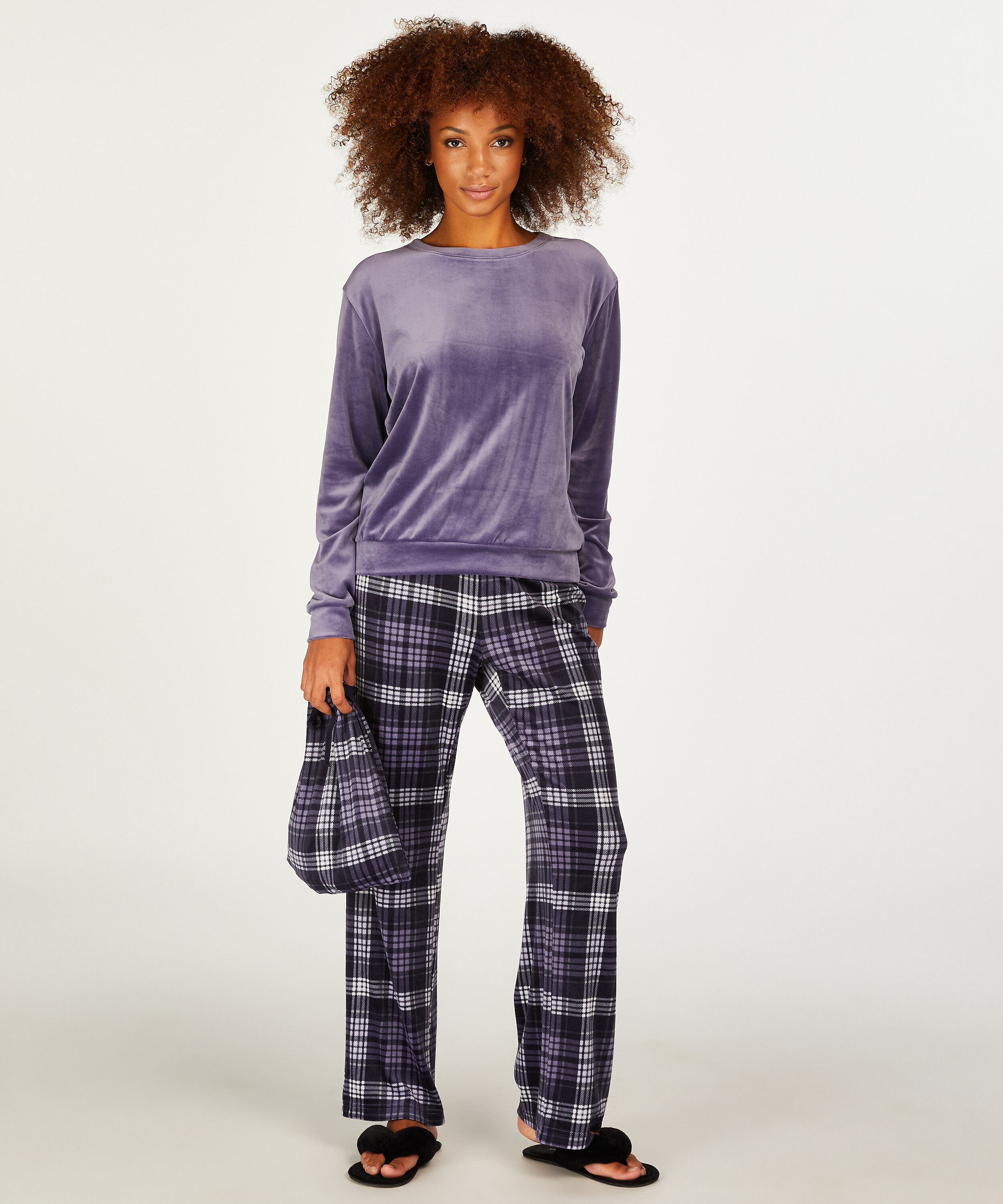 Pyjamaset with Bag, Bl&aring;