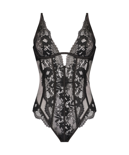 Gabrielle body med spiler, Svart