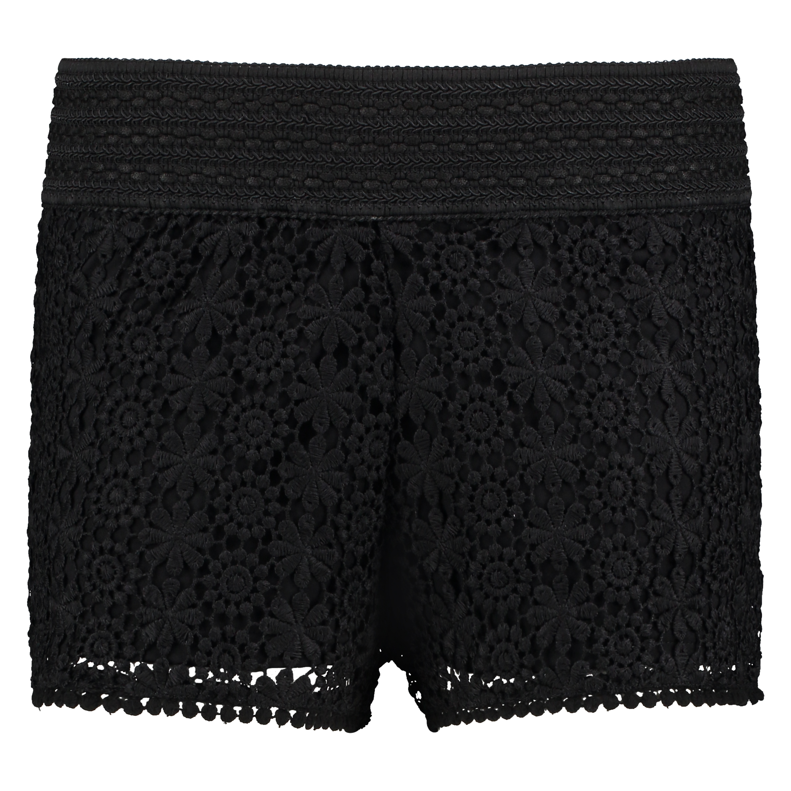 Crochetta Shorts, Svart, main