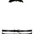 Bralette i imitert skinn, Svart