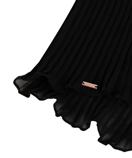 Plisse blonder Cami, Svart