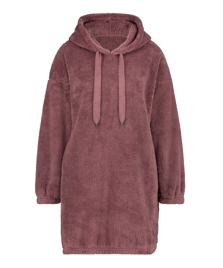 Kose fleece kjole, Rosa