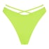 Glow bikiniunderdel med h&oslash;yt snitt, Gul