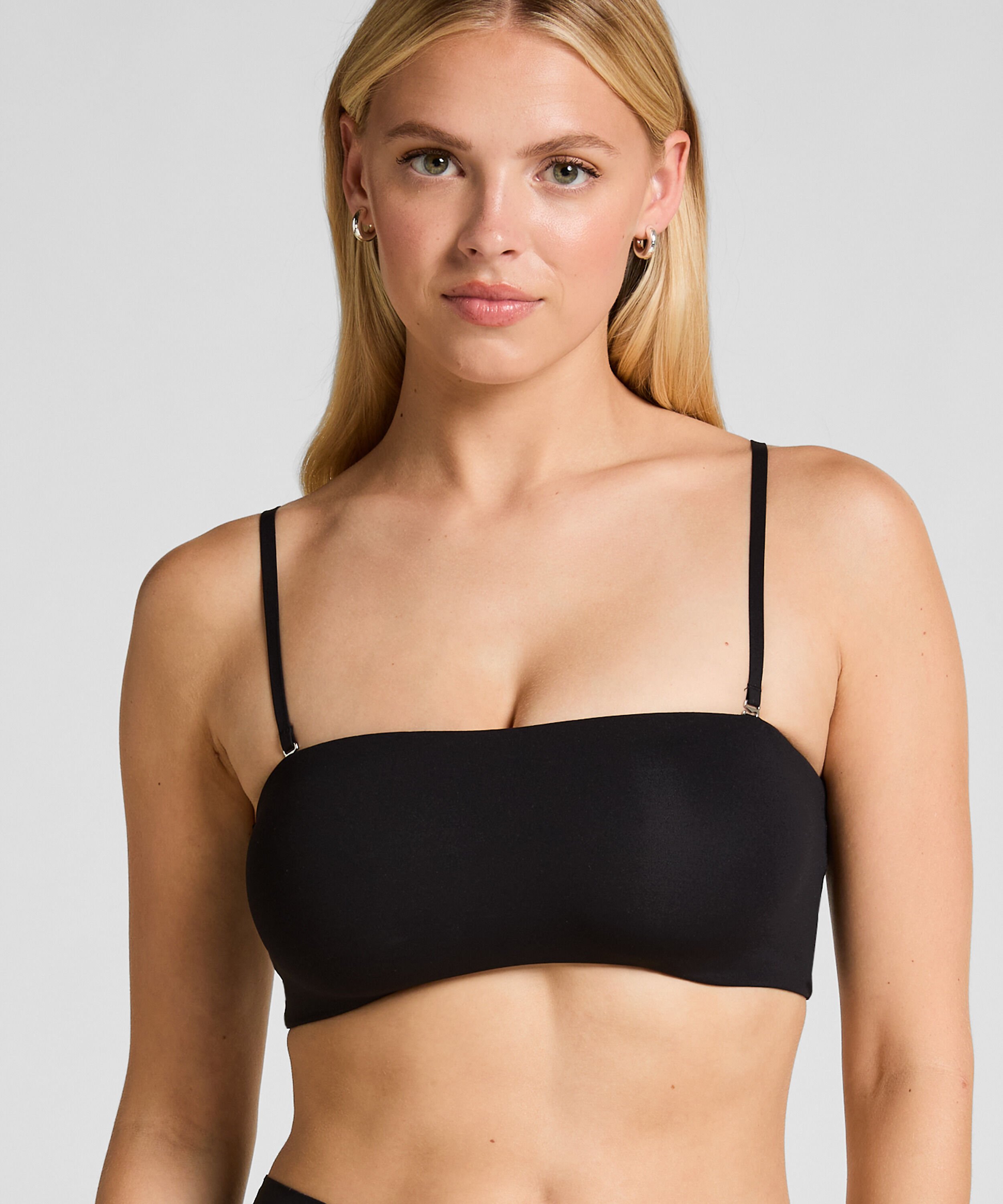 Bandeau Bralette Smooth, Svart