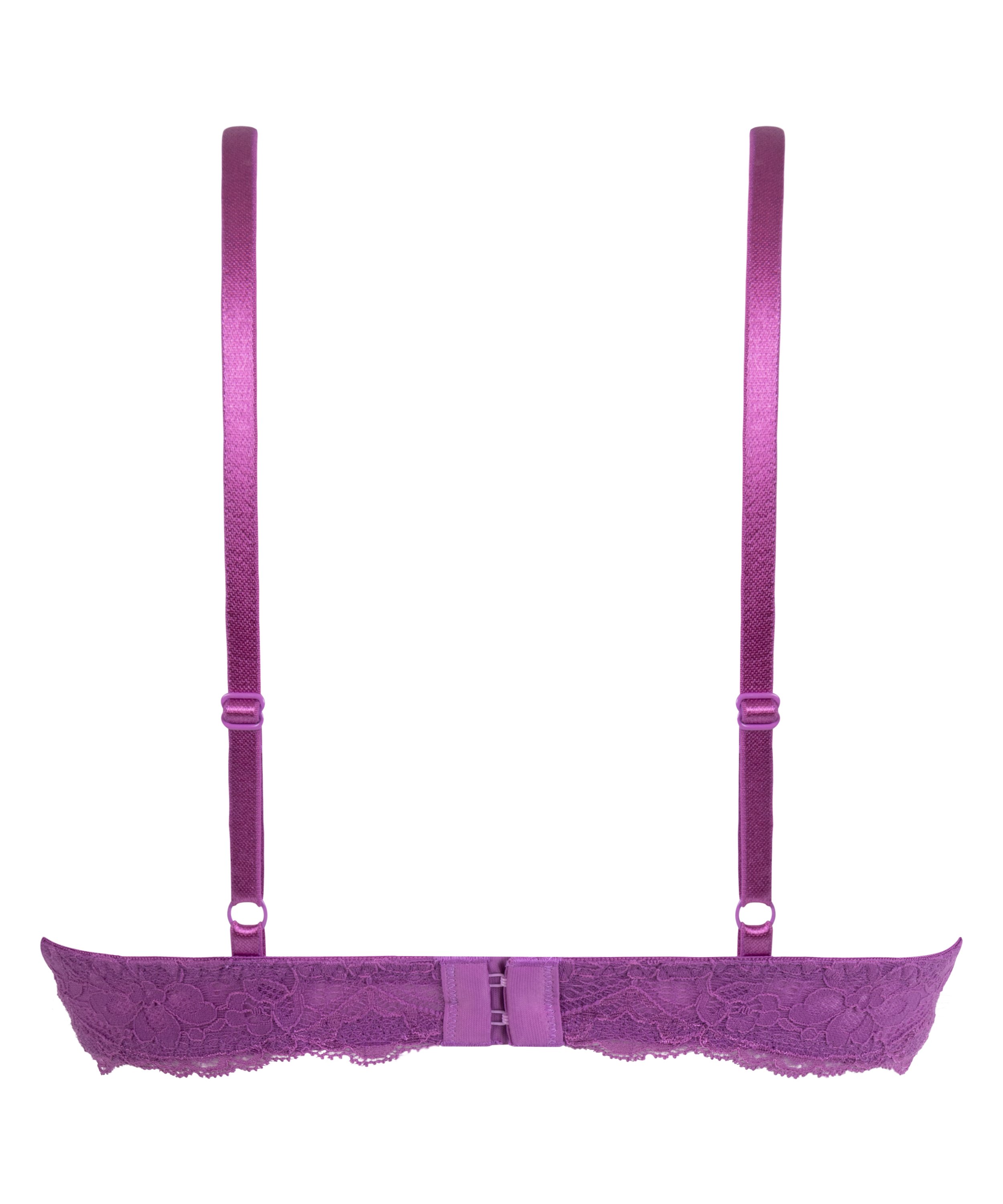 Vattert bh med bøyle push-up Marine, Rosa, main