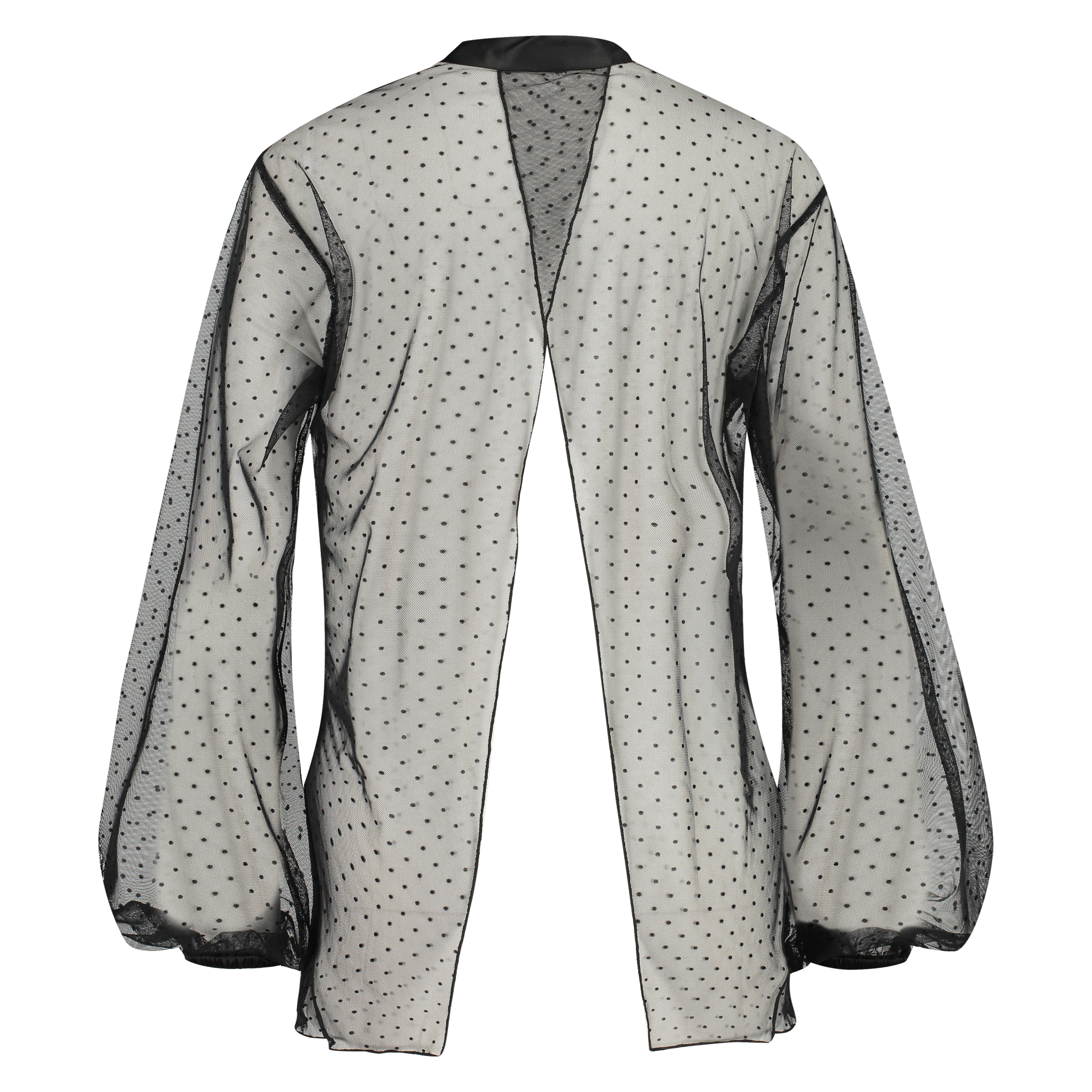 Tunika dot mesh, Svart, main