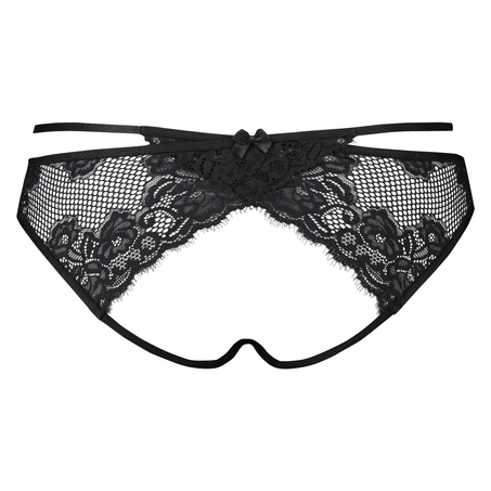 Jenny brasiliansk &aring;pen bakside, Svart