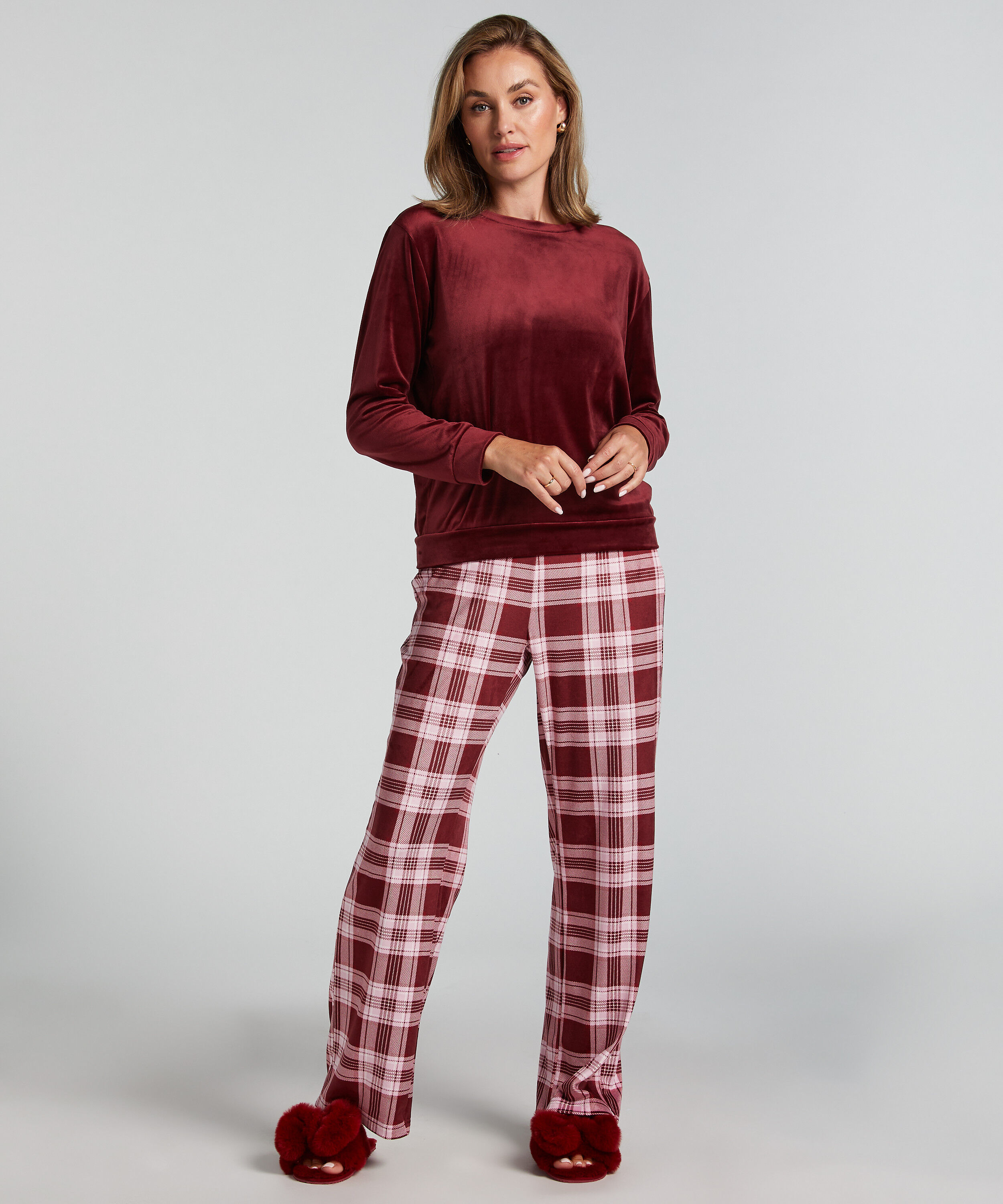 Pysjamassett Velours, Lilla