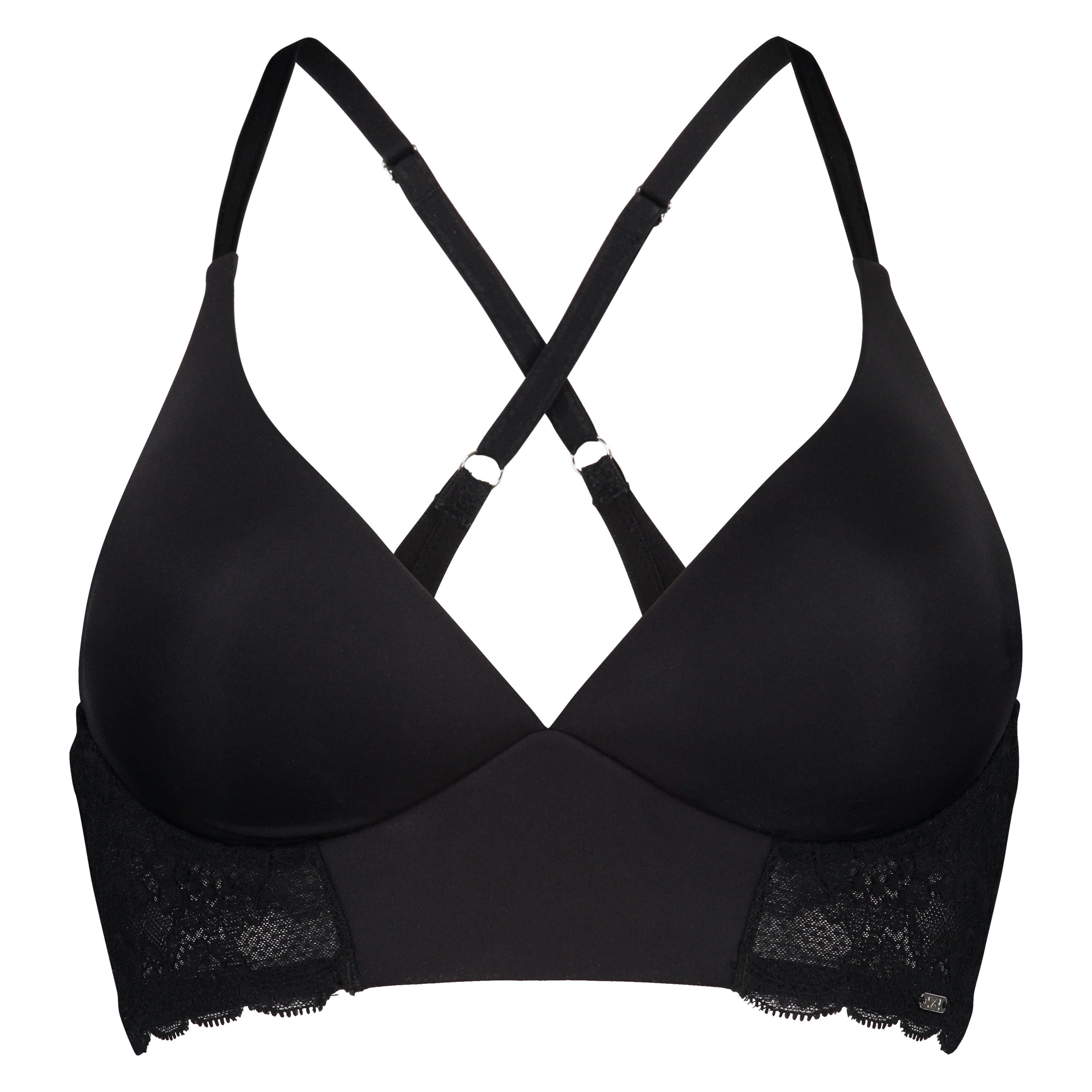 Hope Lace Padded Non-Underwired Bra, Svart, main
