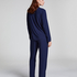 Essential langermet jakke i jerseystoff, Blå