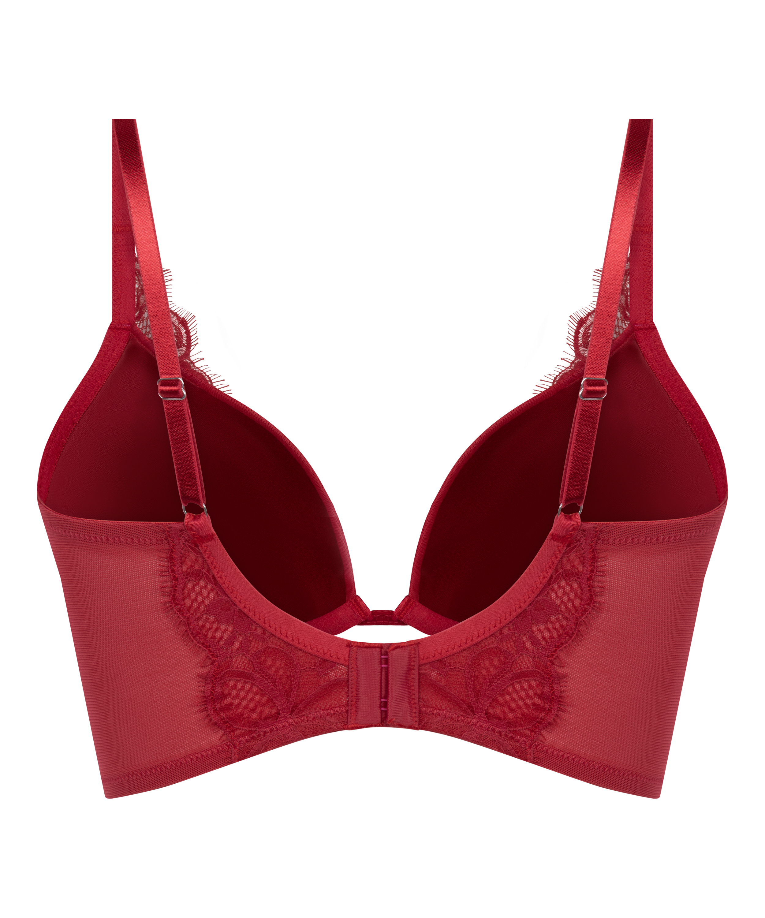 Marianna Push-Up Longline Bra, R&oslash;d, main