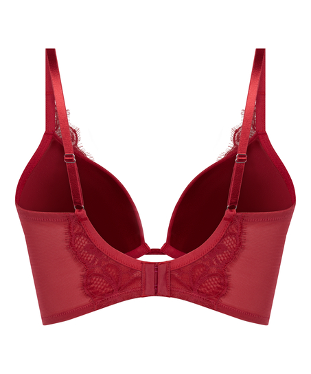 Marianna Push-Up Longline Bra, R&oslash;d