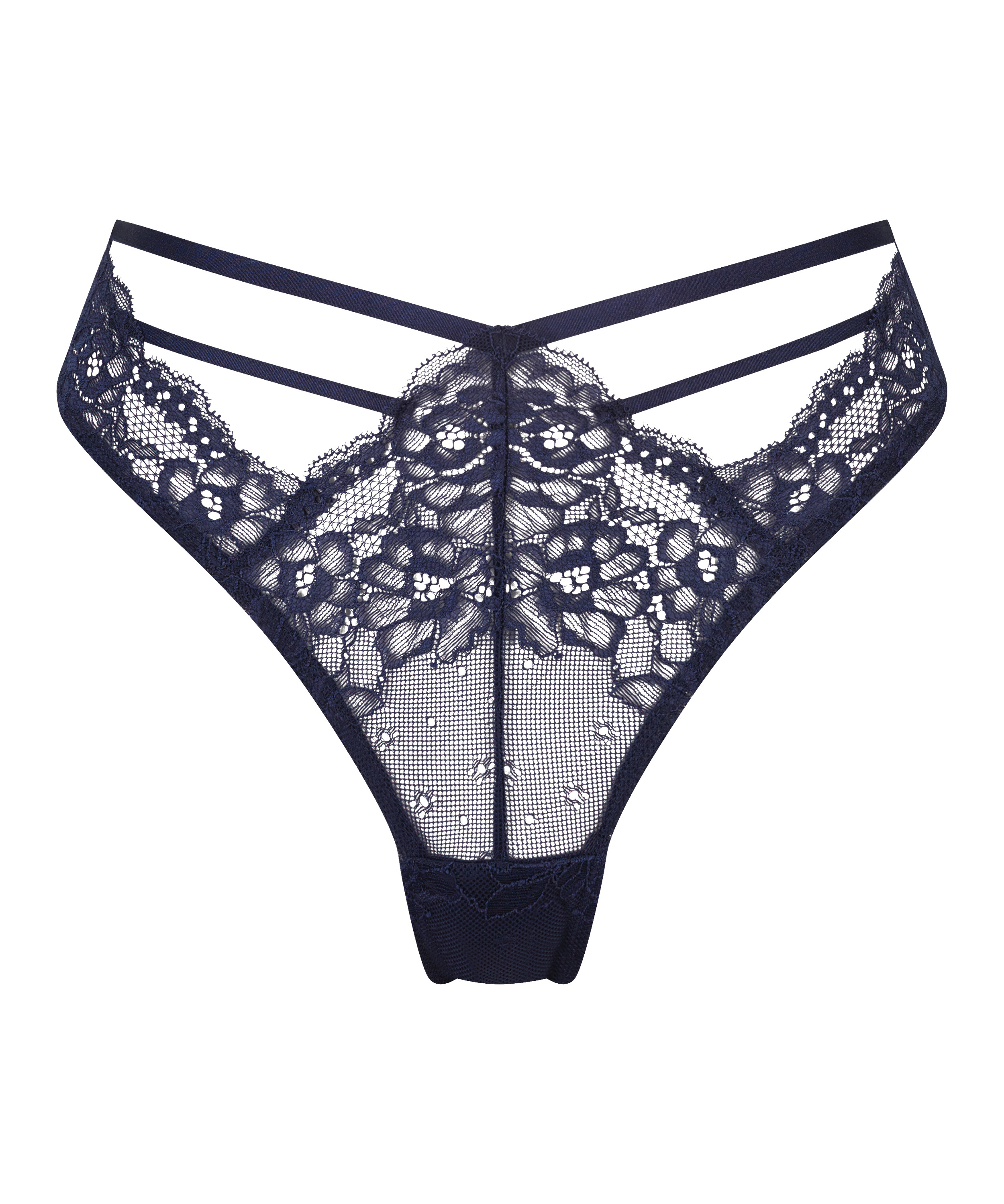 Brasiliansk truse med høy skjæring Clara, Blå, main